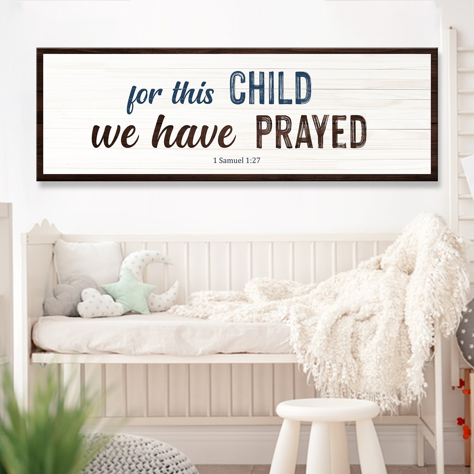 1 Samuel 1:27 - For This Child We Have Prayed Sign II on sale at MyriadMart
