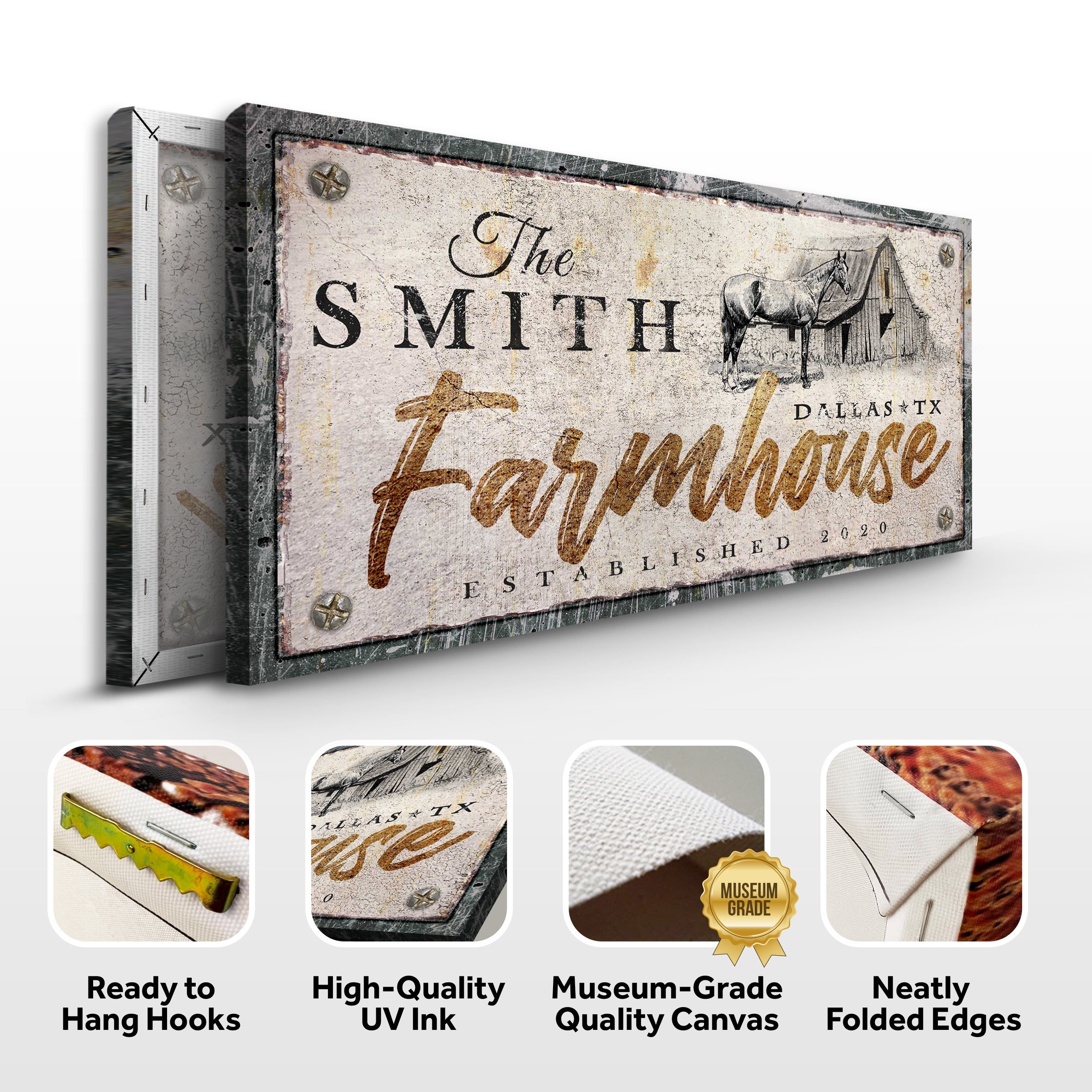 Rustic Horse Farmhouse Sign III on sale at MyriadMart