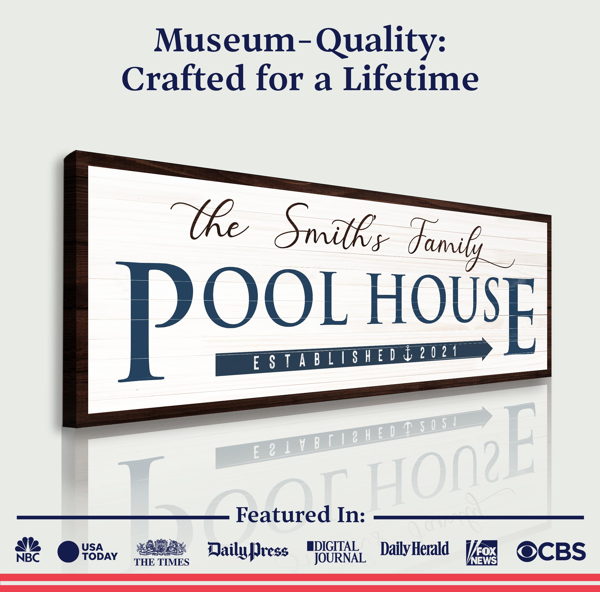 Family Pool House Sign on sale at MyriadMart