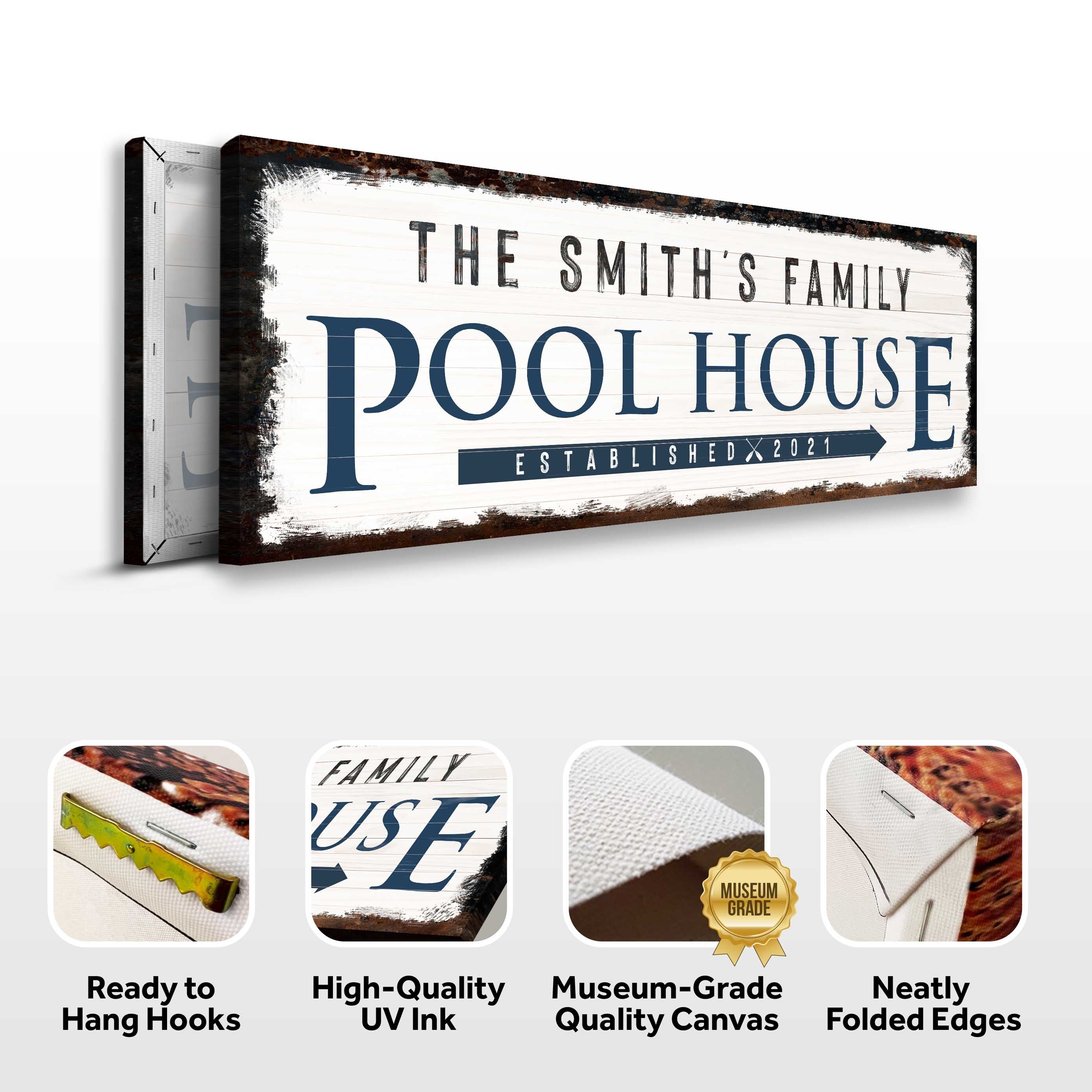 Family Pool House Sign on sale at MyriadMart