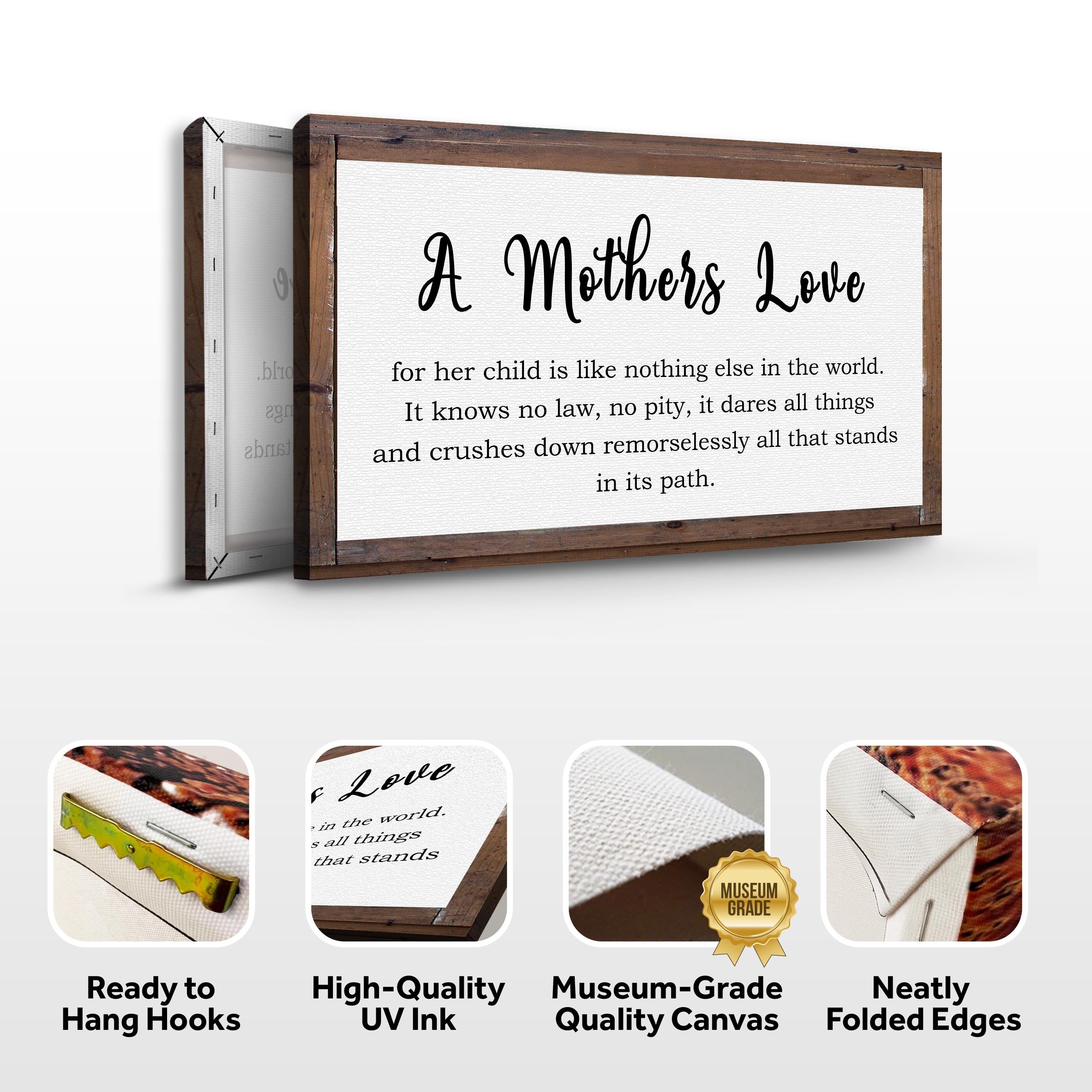 A Mother's Love For Her Child Sign on sale at MyriadMart