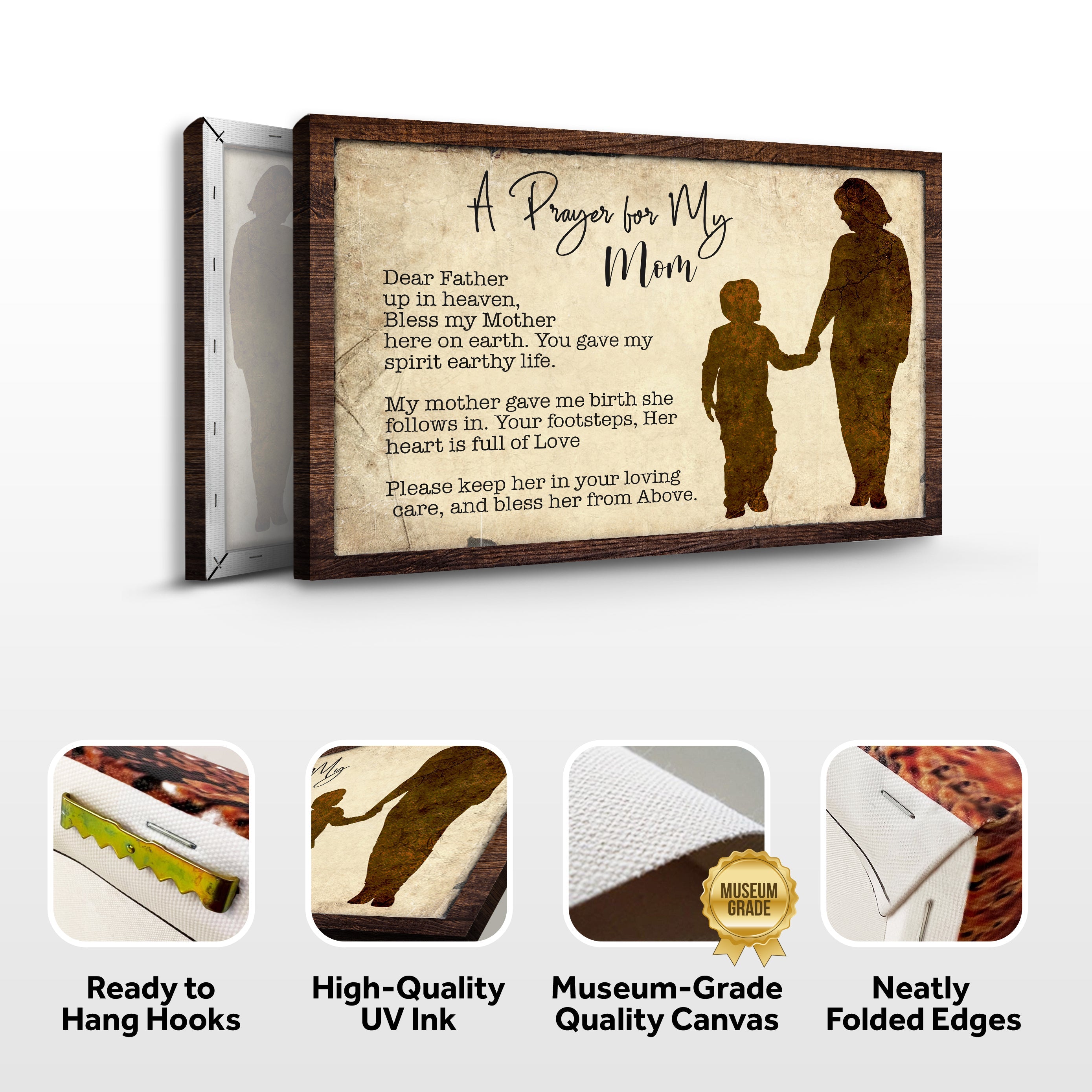 A Prayer For My Mom Mother's Day Gift Sign on sale at MyriadMart