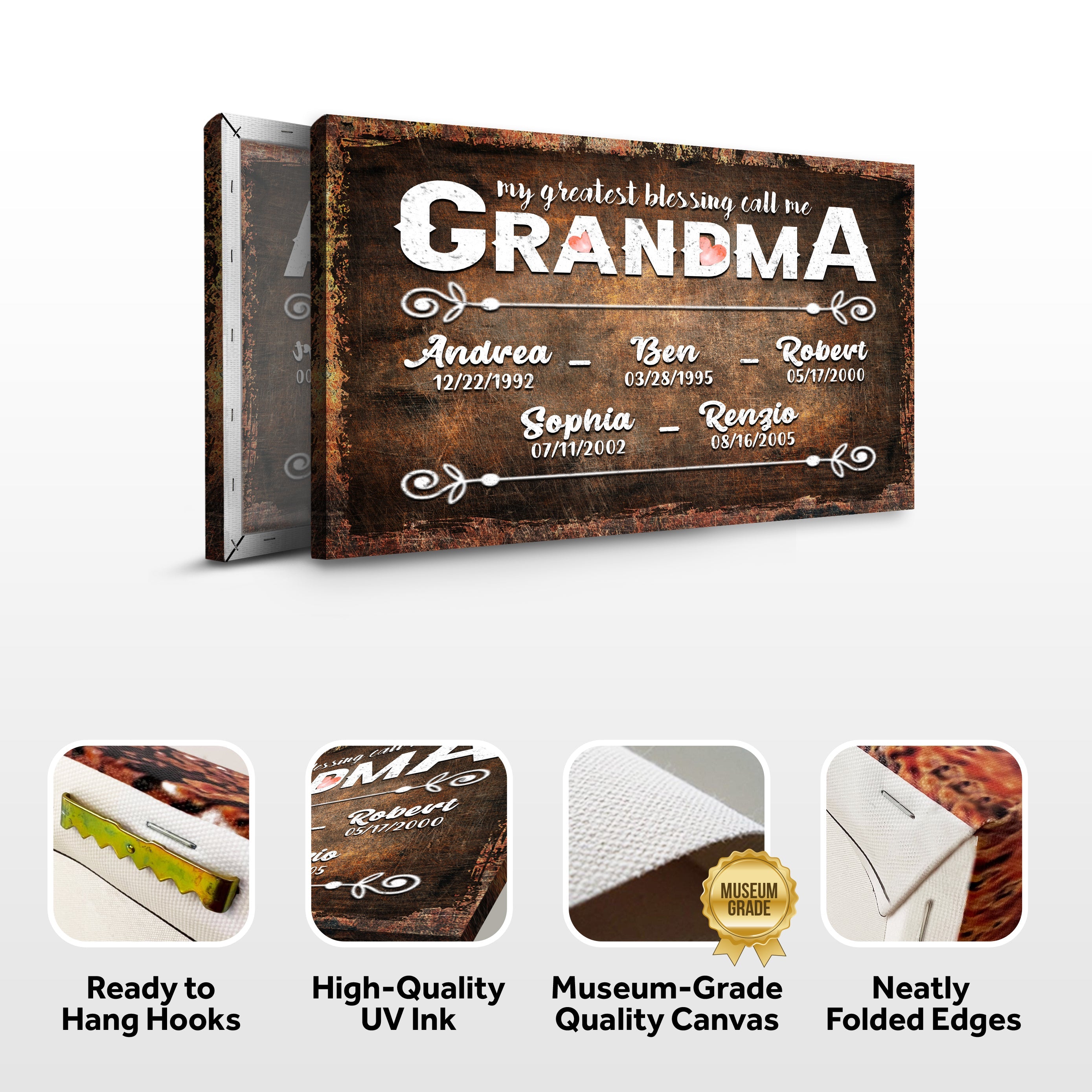 My Greatest Blessing Call Me Grandma Happy Mother's Day Sign II on sale at MyriadMart