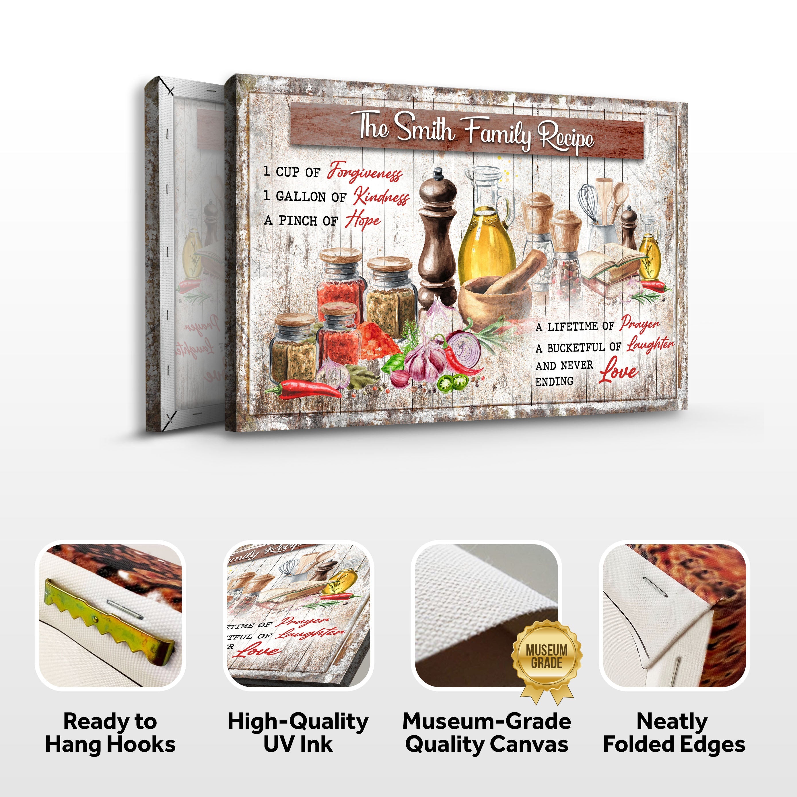 The Family Recipe Sign II on sale at MyriadMart