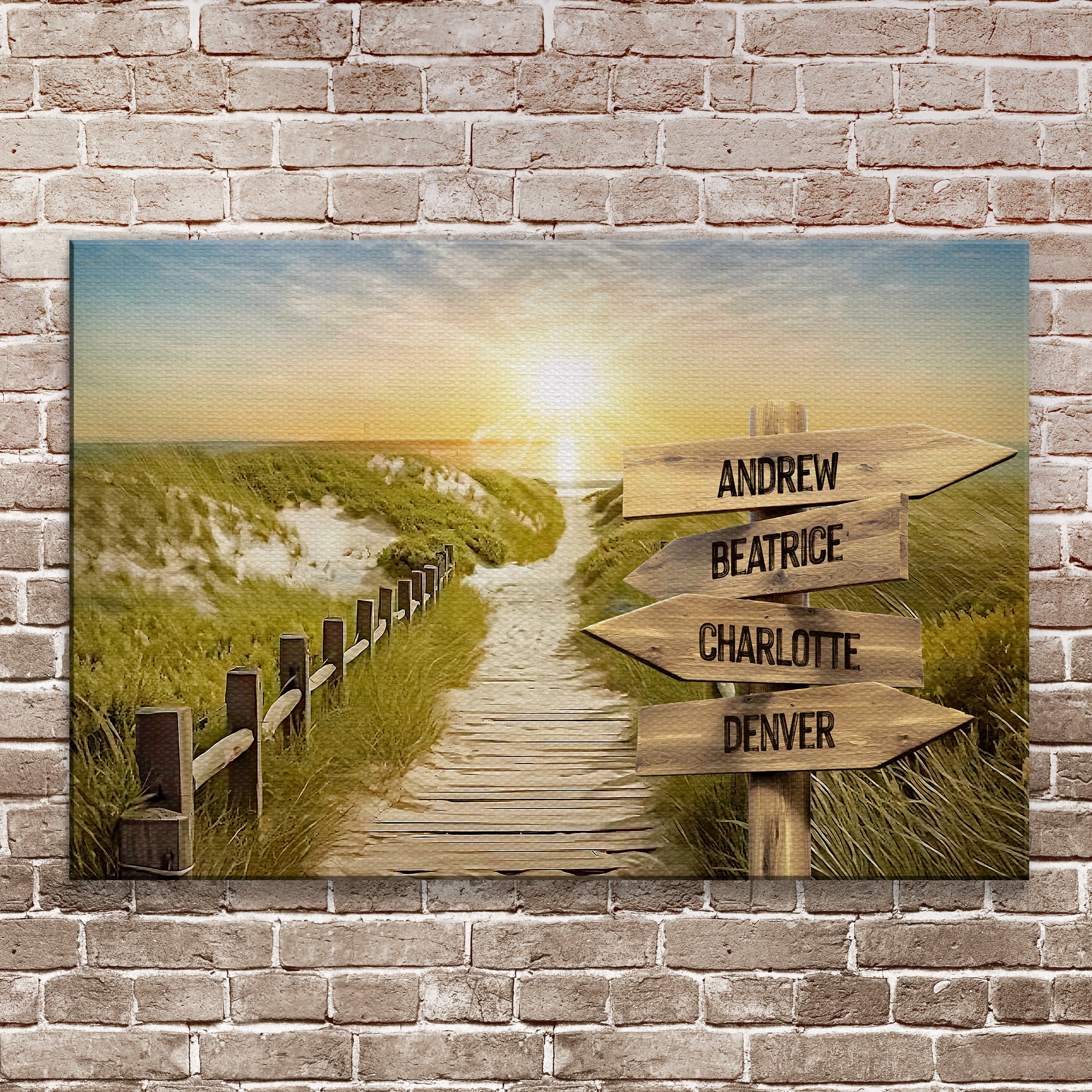 Family Name Sunrise Sign on sale at MyriadMart