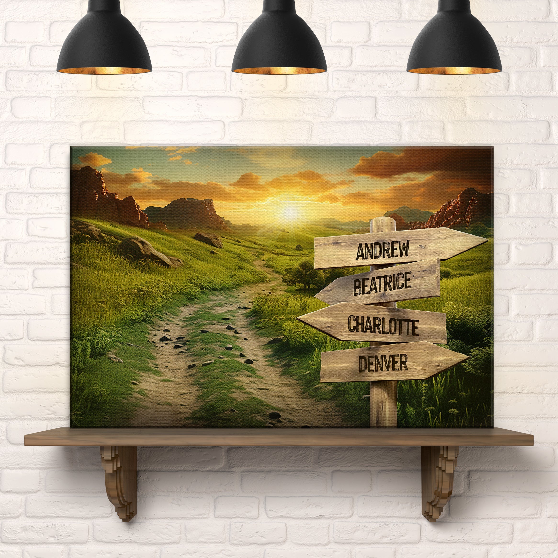 Winding Road Family Names Sign on sale at MyriadMart