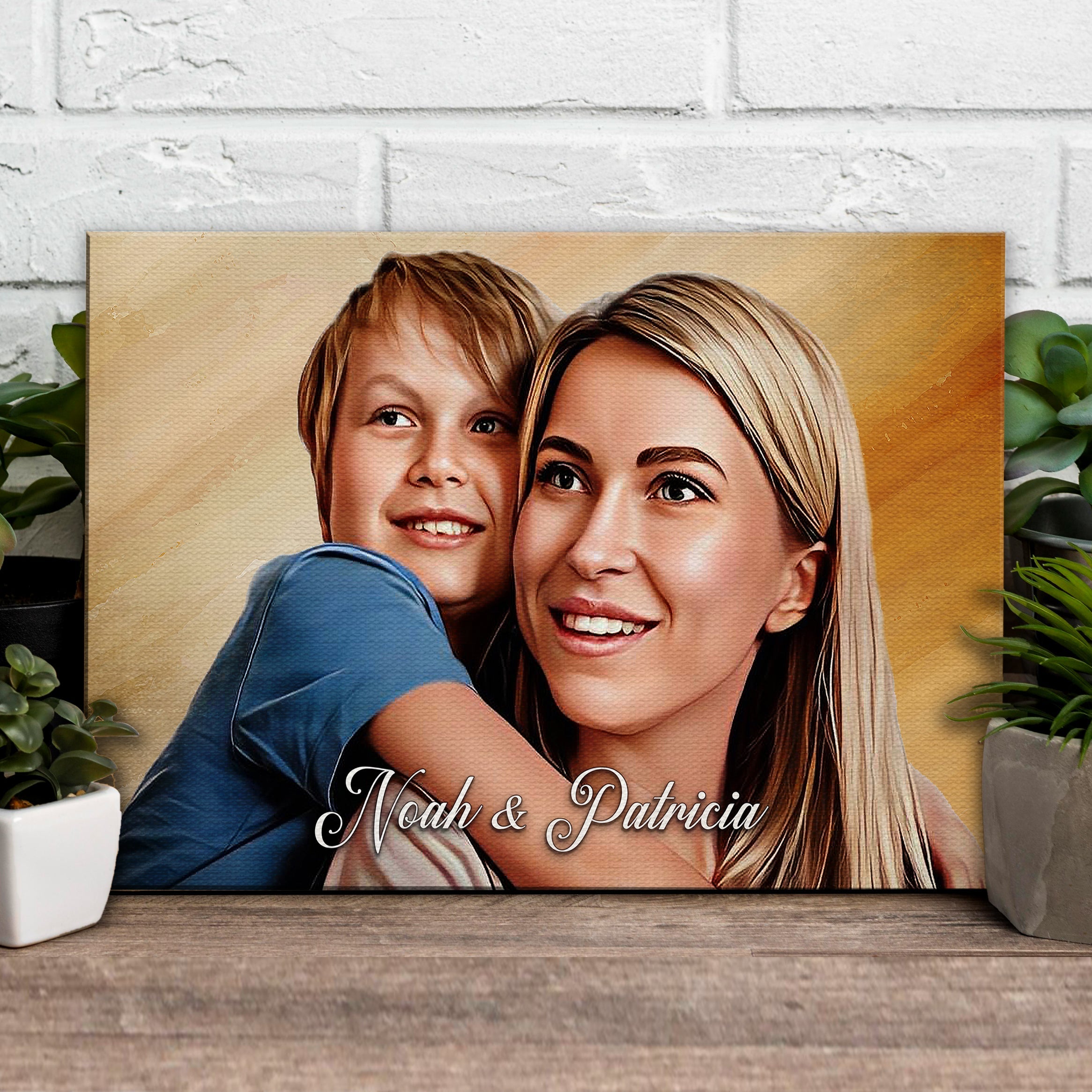 Mother's Day Cartoon Portrait Sign on sale at MyriadMart