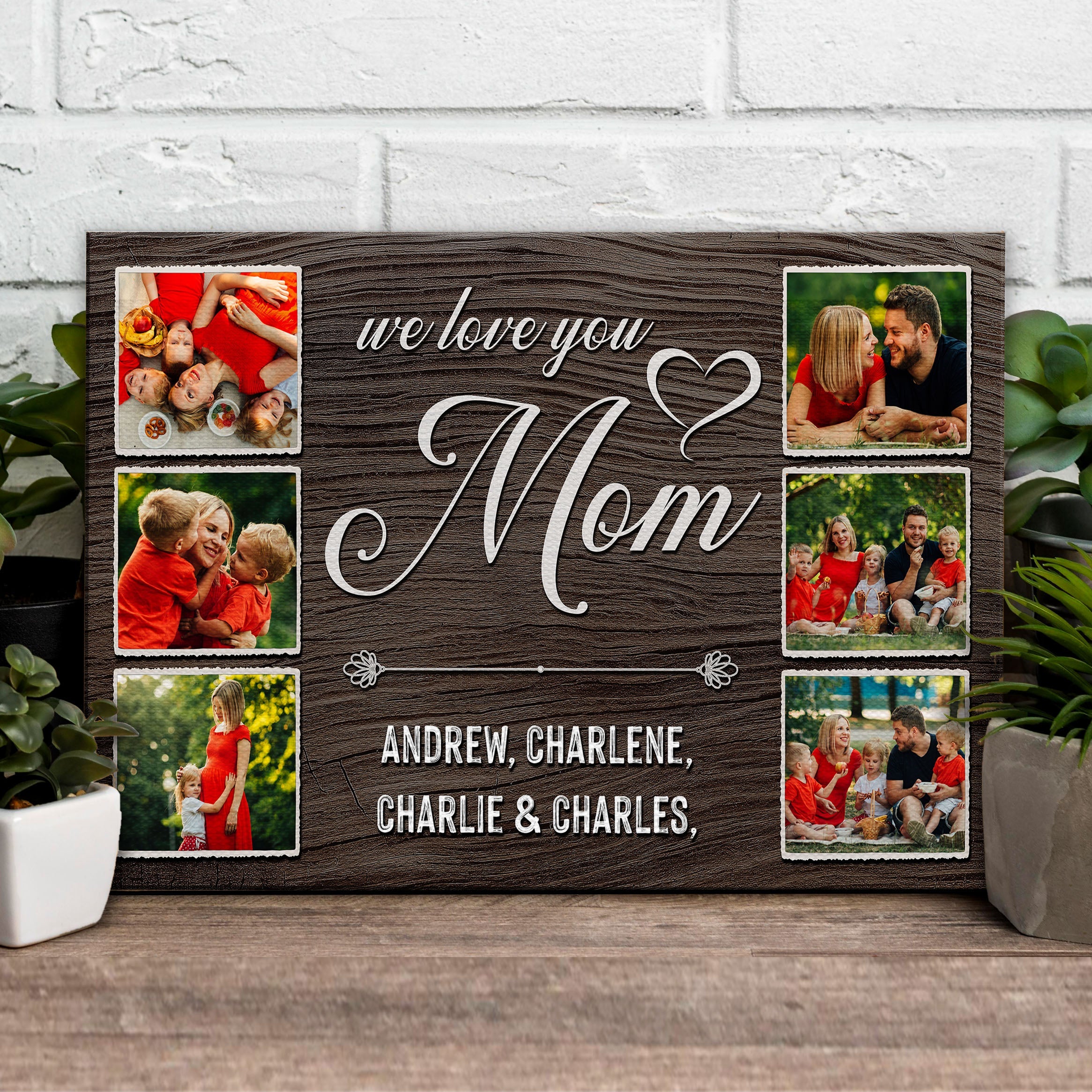 Mother's Day Sign We Love You Mom on sale at MyriadMart