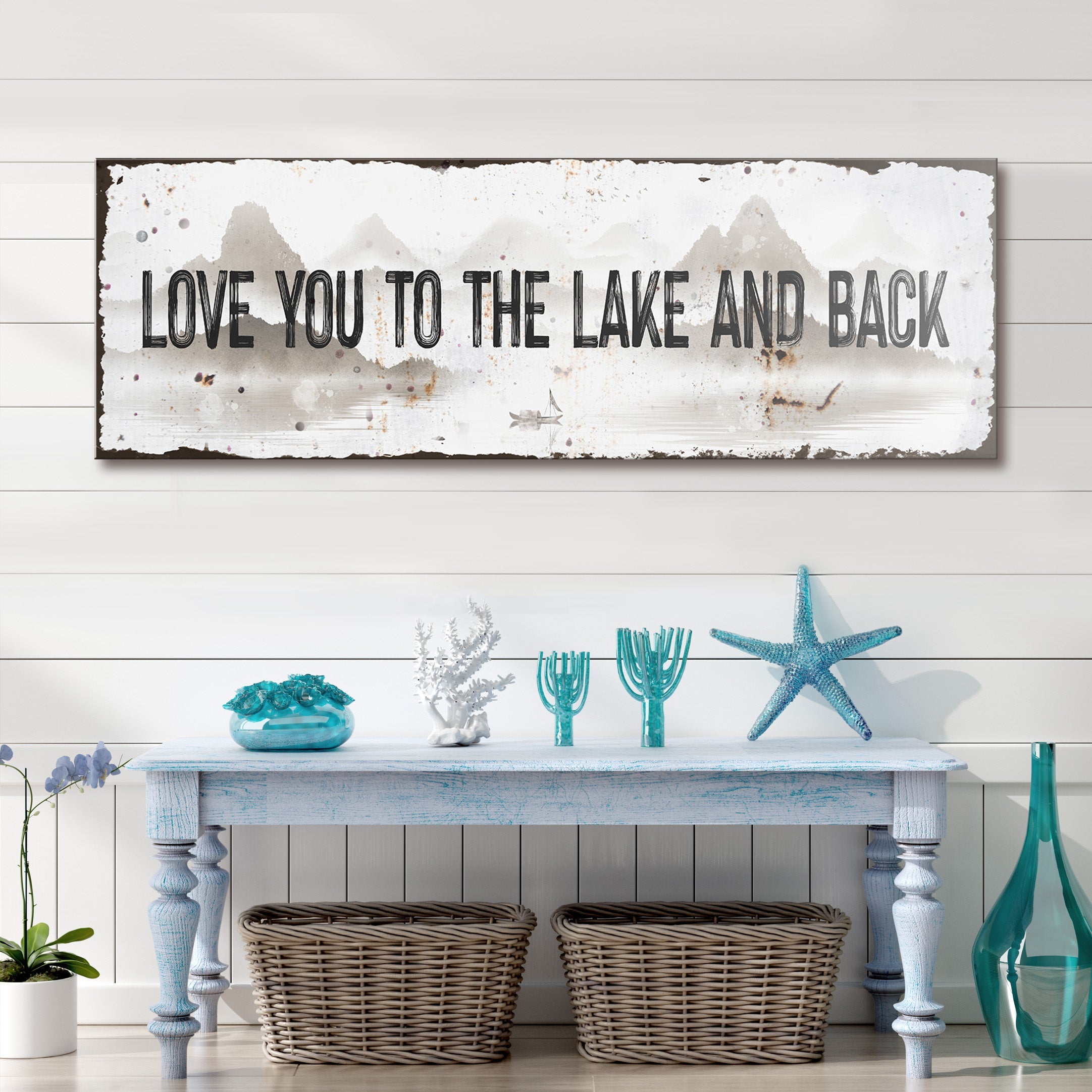 Love You To The Lake And Back Sign on sale at MyriadMart
