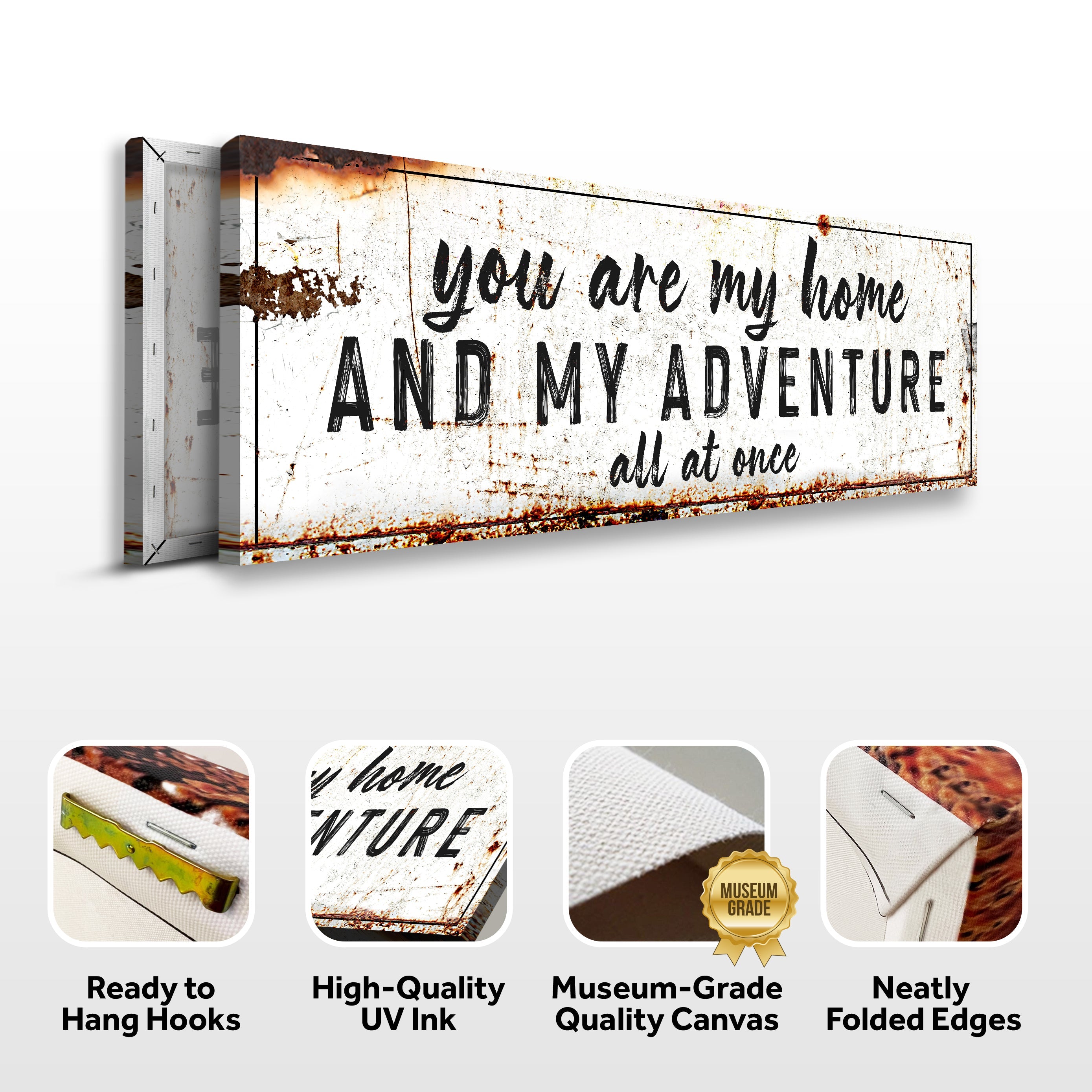 You Are My Home And My Adventure Sign II on sale at MyriadMart
