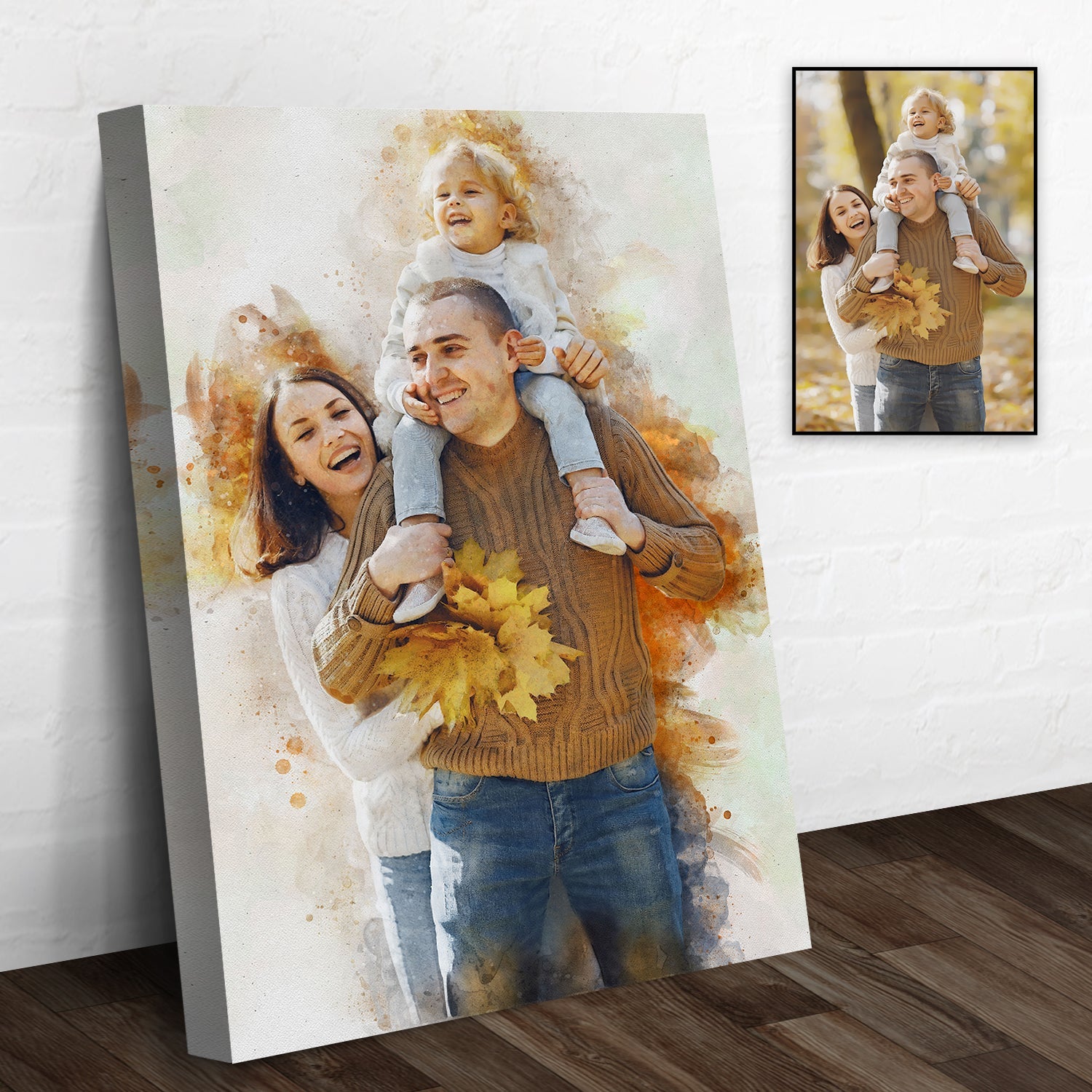 Custom Family Watercolor Portrait on sale at MyriadMart