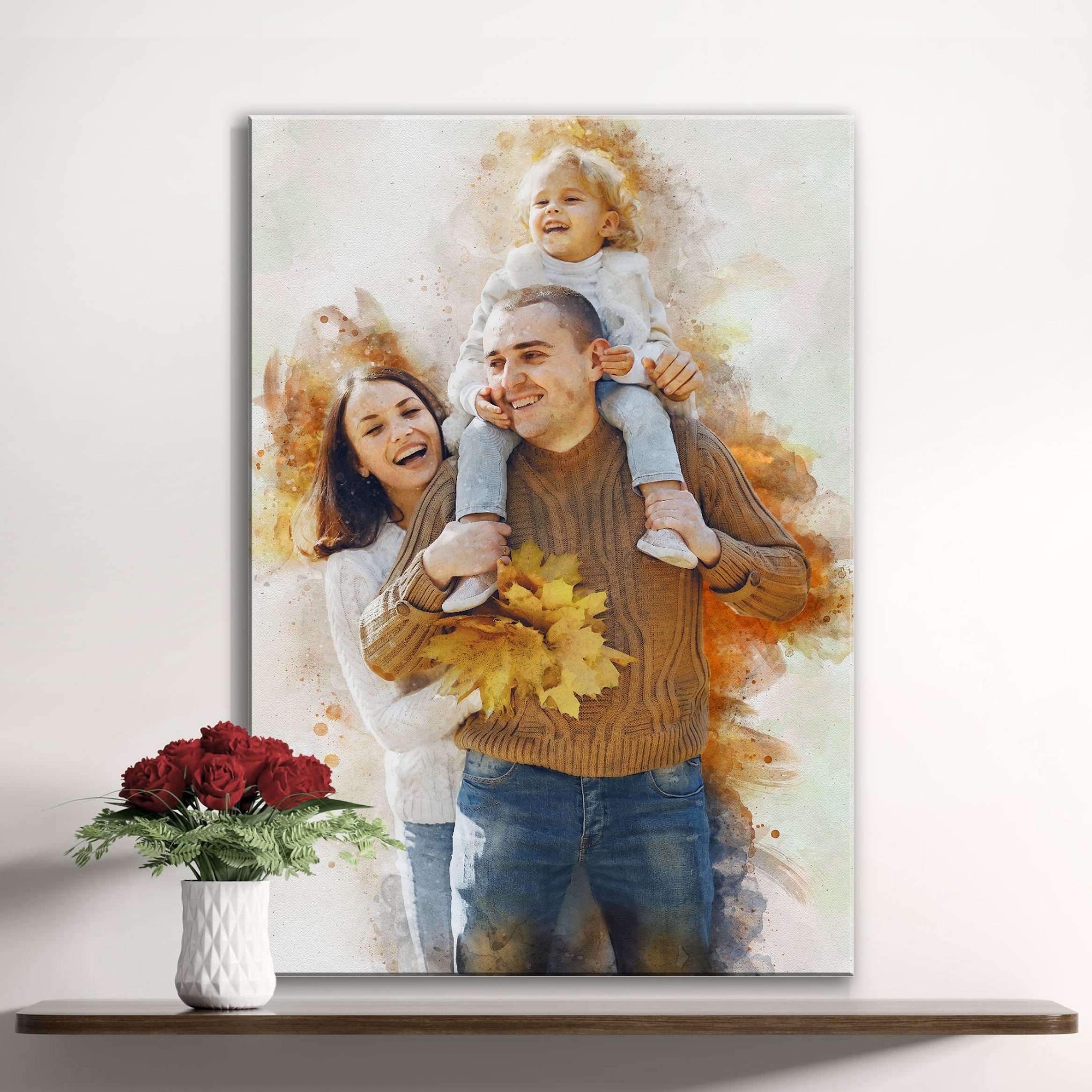Custom Family Watercolor Portrait on sale at MyriadMart