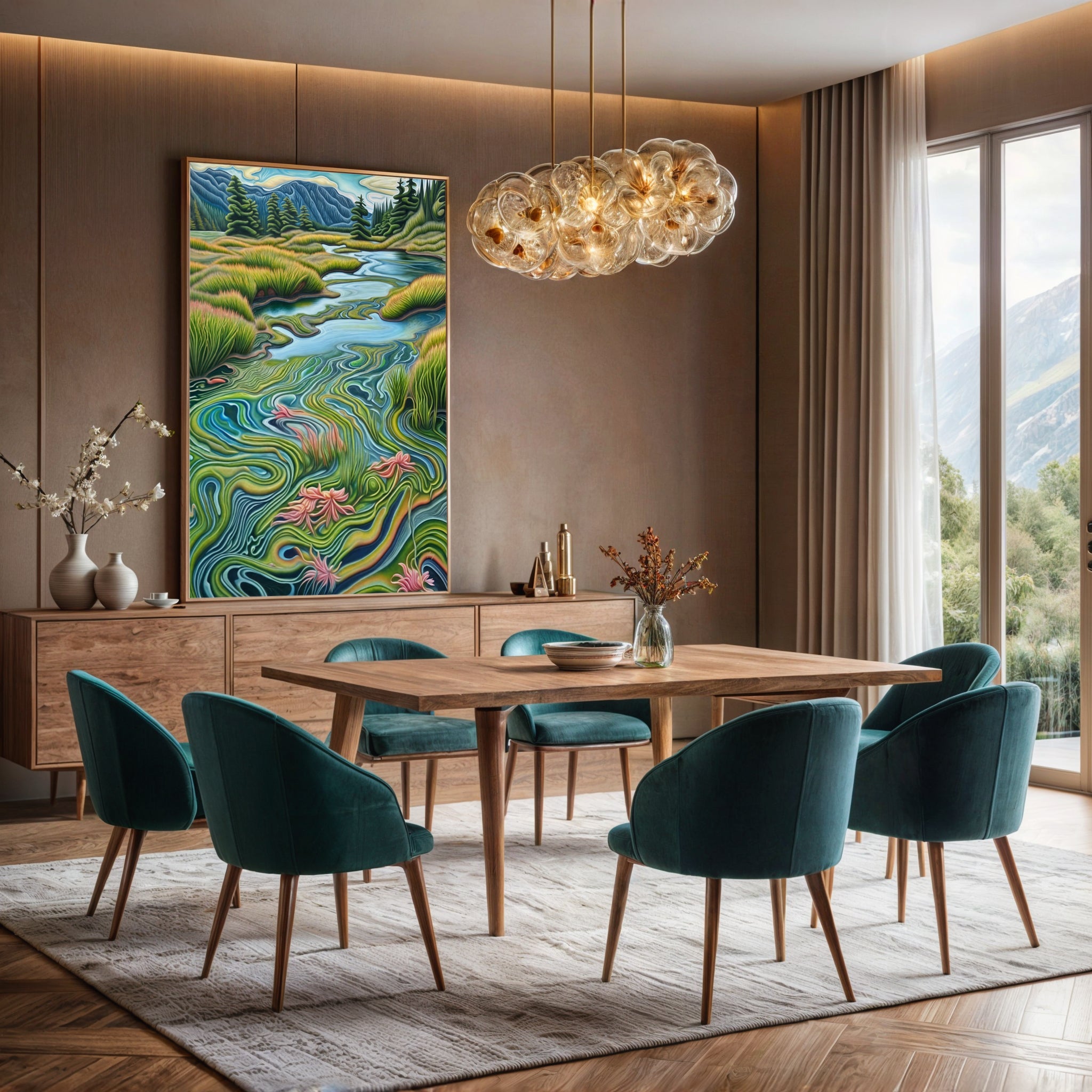 Canvas Print: "Flowing Serenity" on sale at MyriadMart