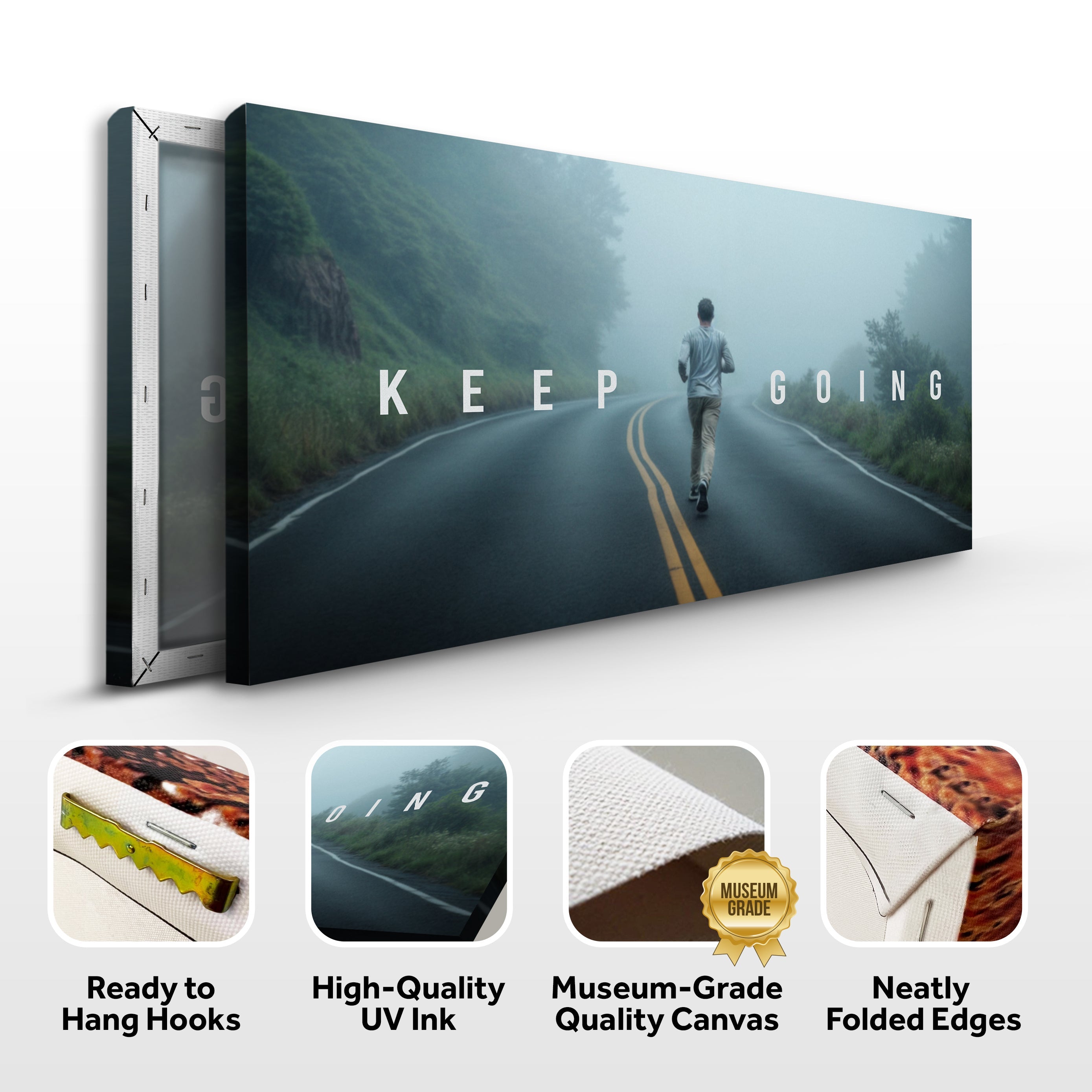 Keep Going Motivational Wall Sign on sale at MyriadMart