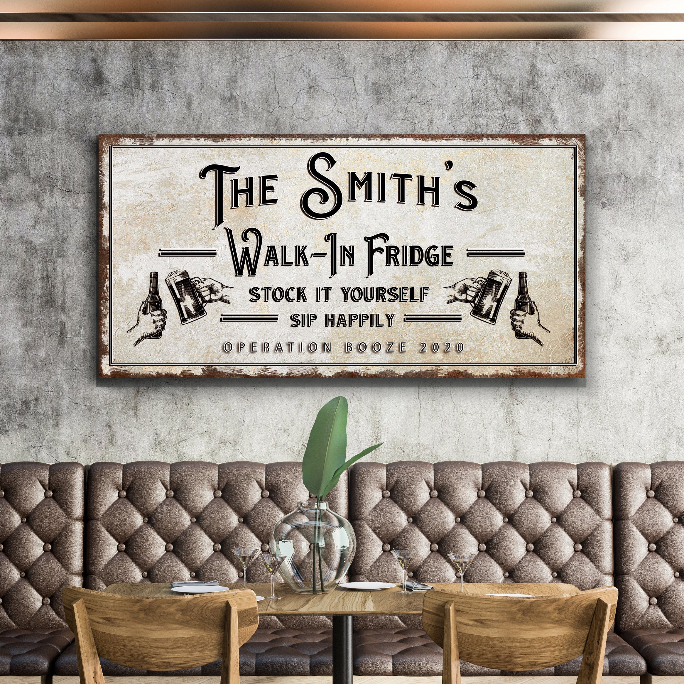 Walk-In Fridge Stock It Yourself Bar Sign on sale at MyriadMart