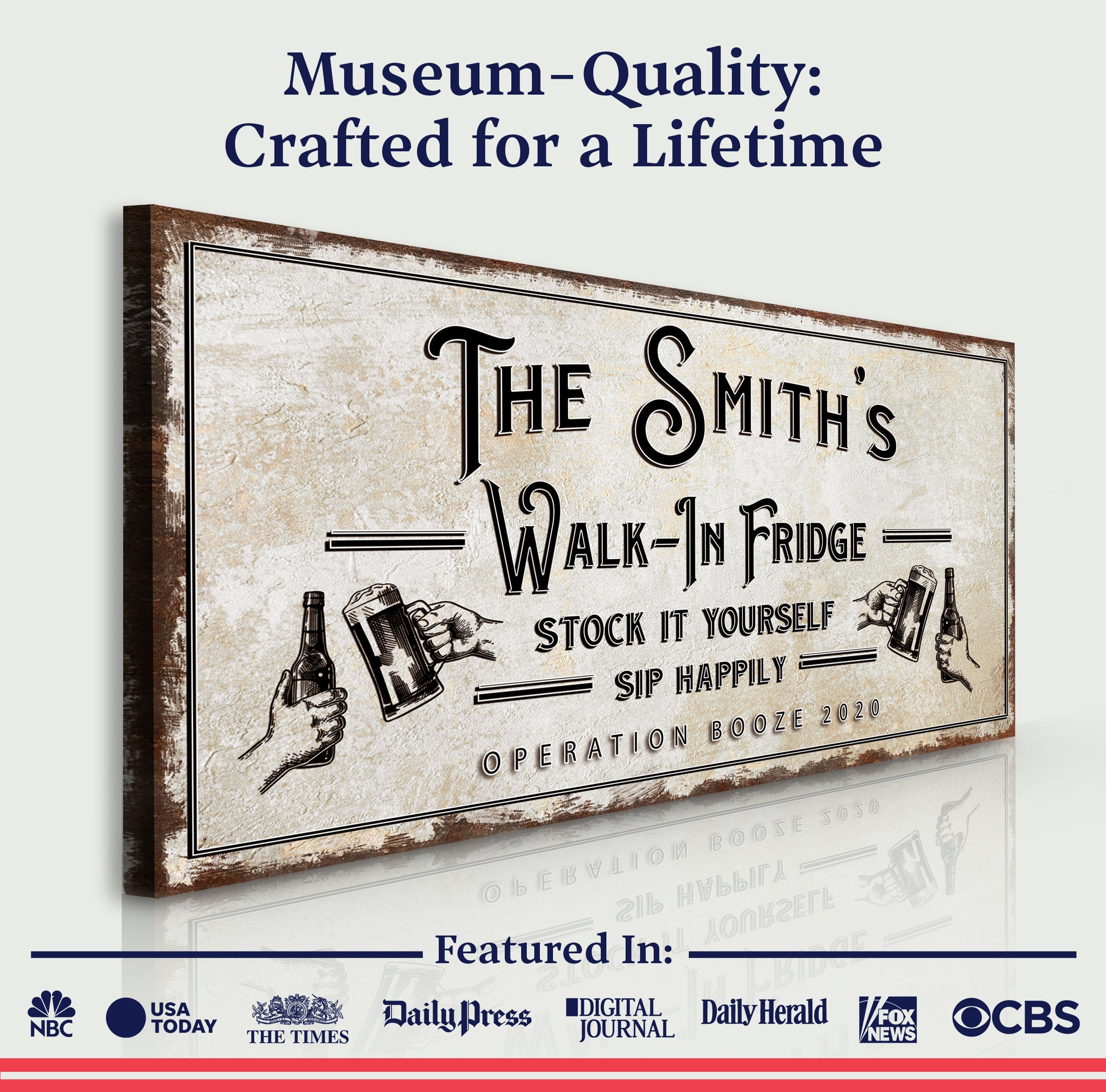 Walk-In Fridge Stock It Yourself Bar Sign on sale at MyriadMart