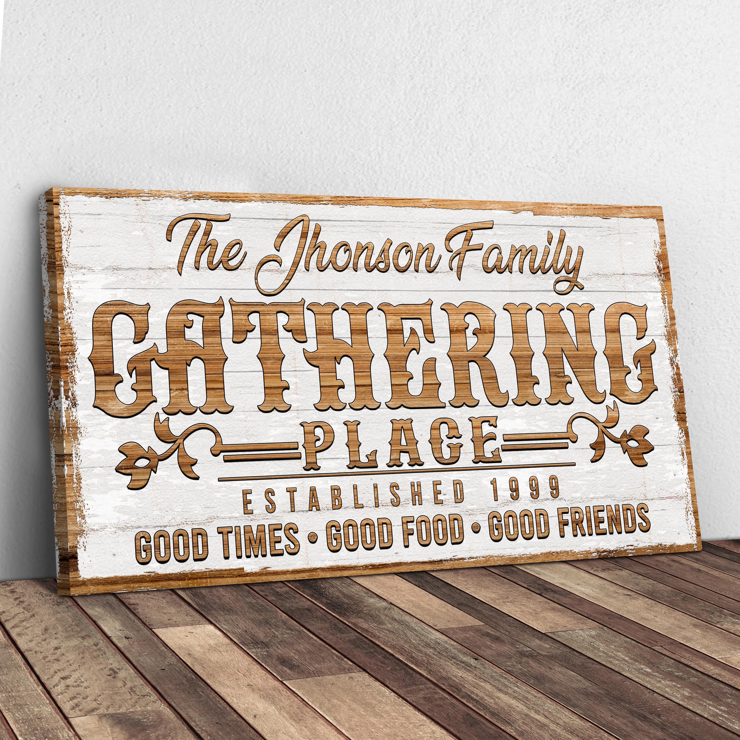 Gathering Place Personalized Sign II on sale at MyriadMart