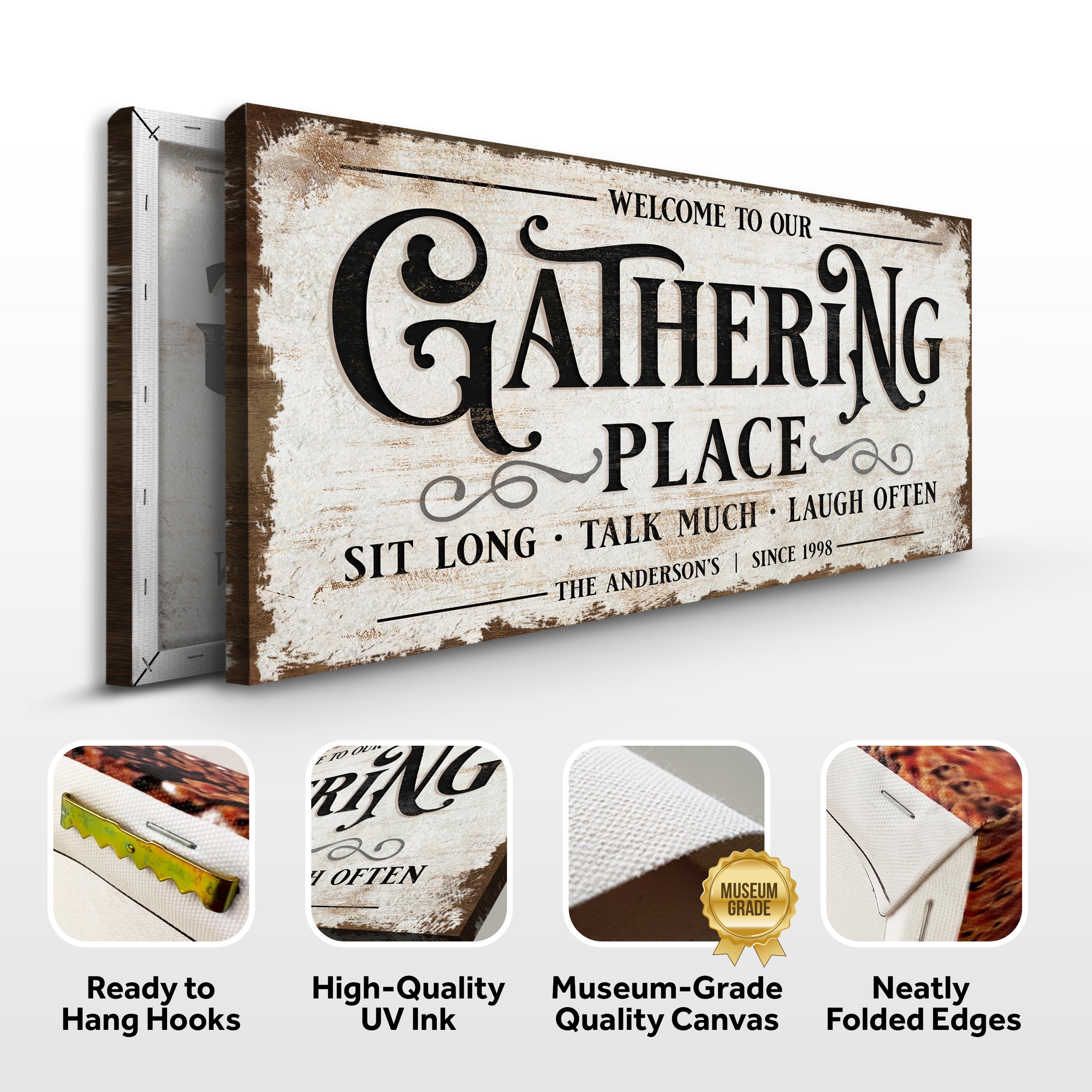 Gathering Place Personalized Sign on sale at MyriadMart