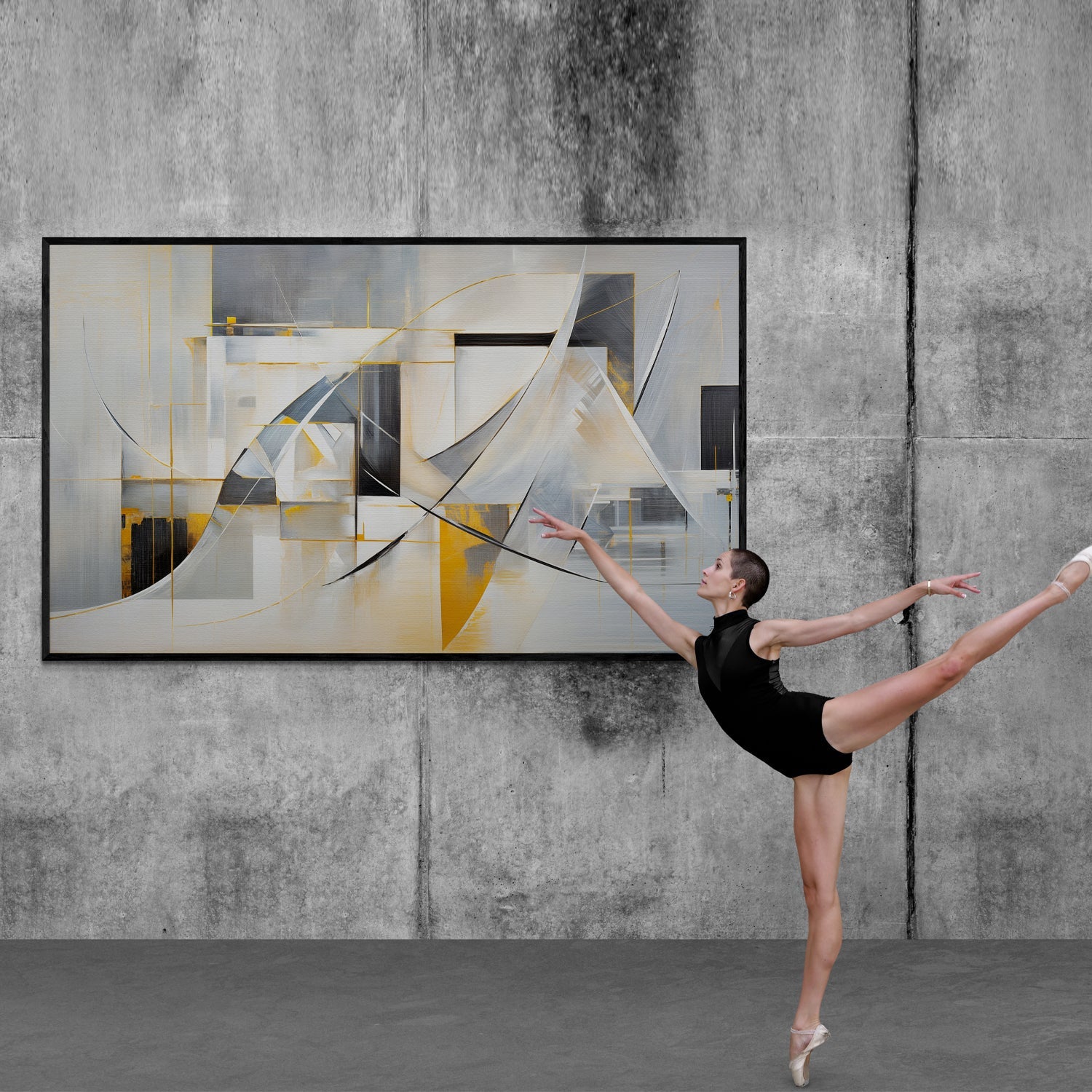 Canvas Print: "Geometric Whispers" on sale at MyriadMart