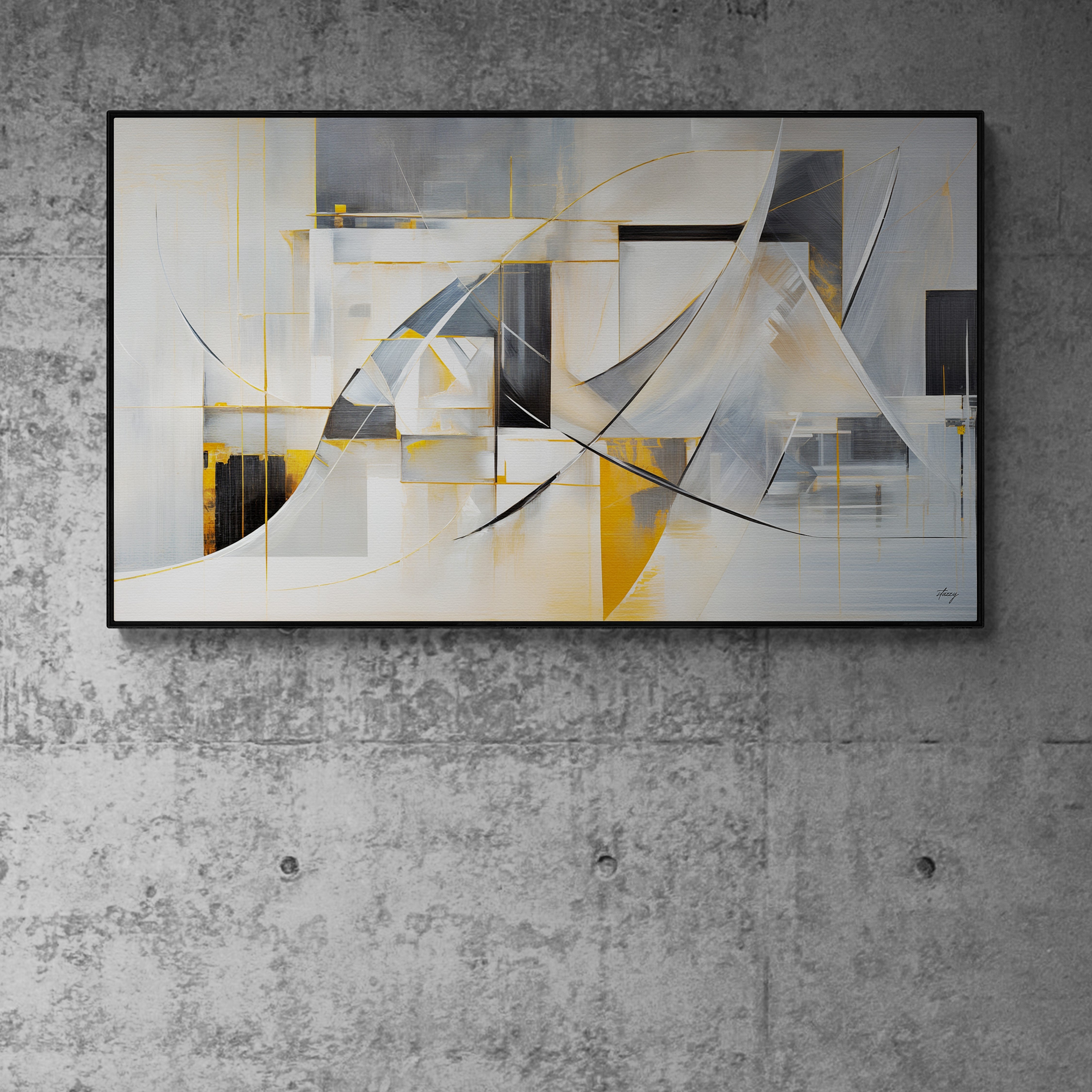 Canvas Print: "Geometric Whispers" on sale at MyriadMart