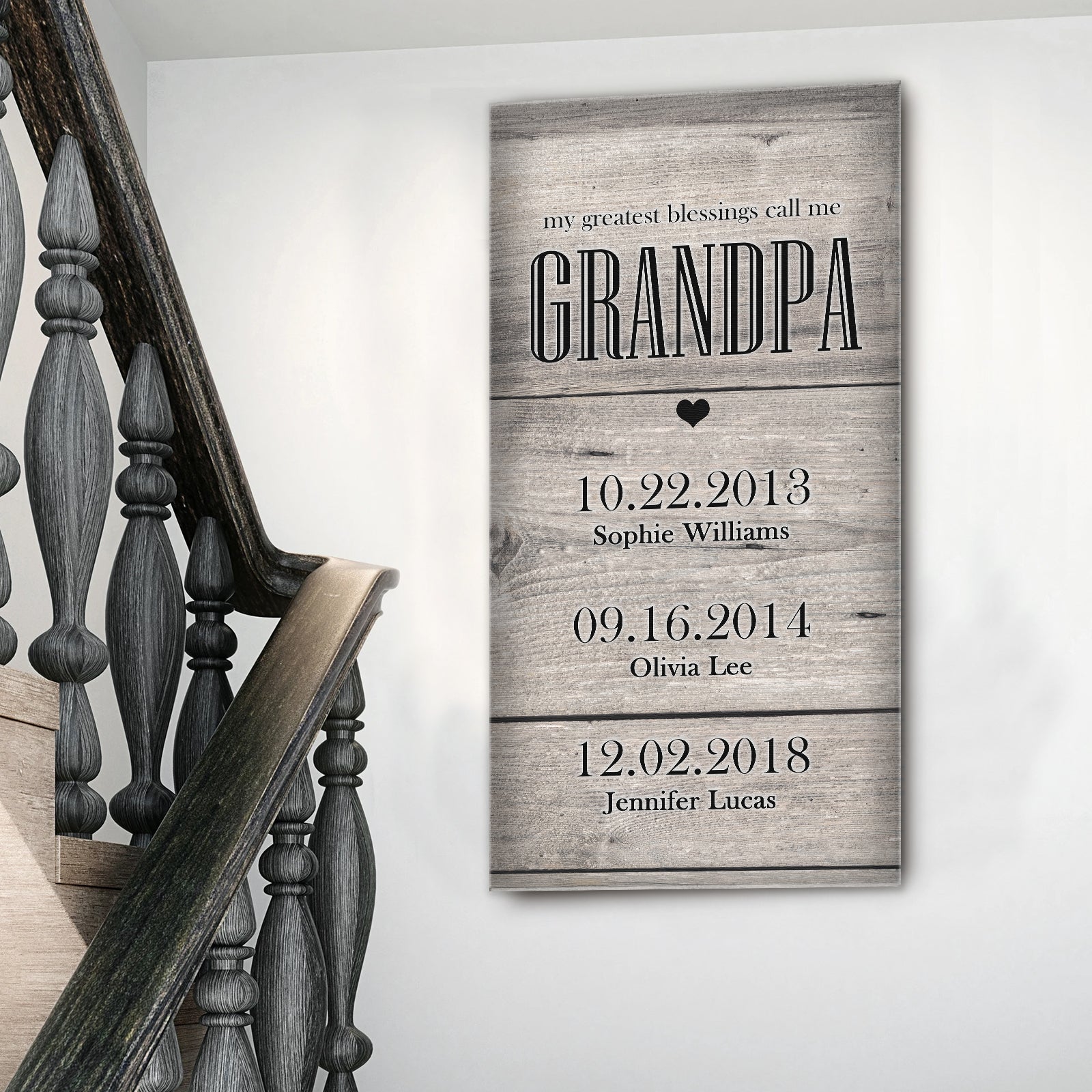 Grandfather's Name Sign on sale at MyriadMart
