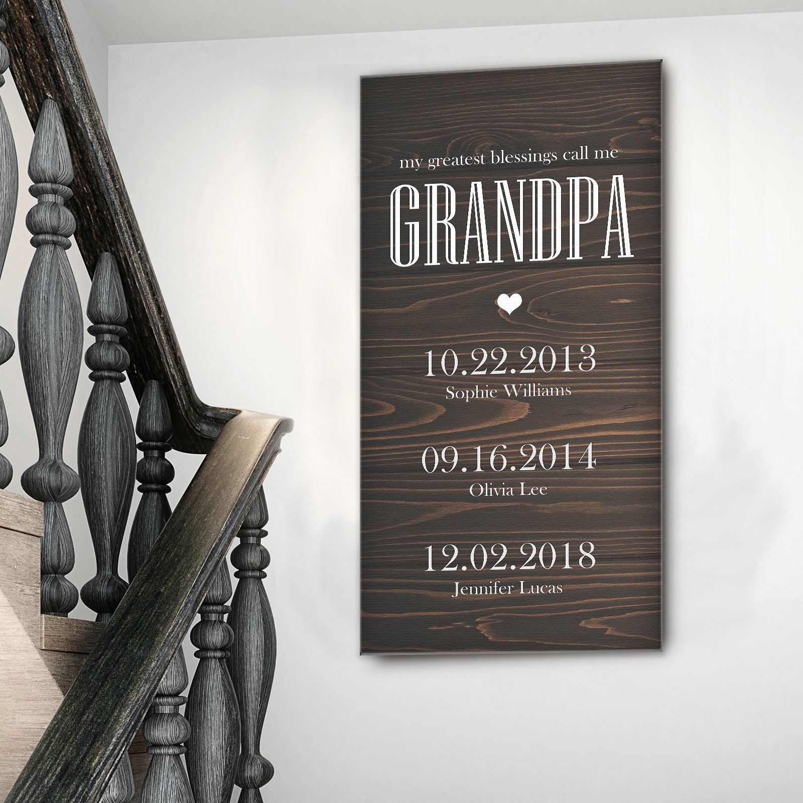 Grandfather's Name Sign on sale at MyriadMart