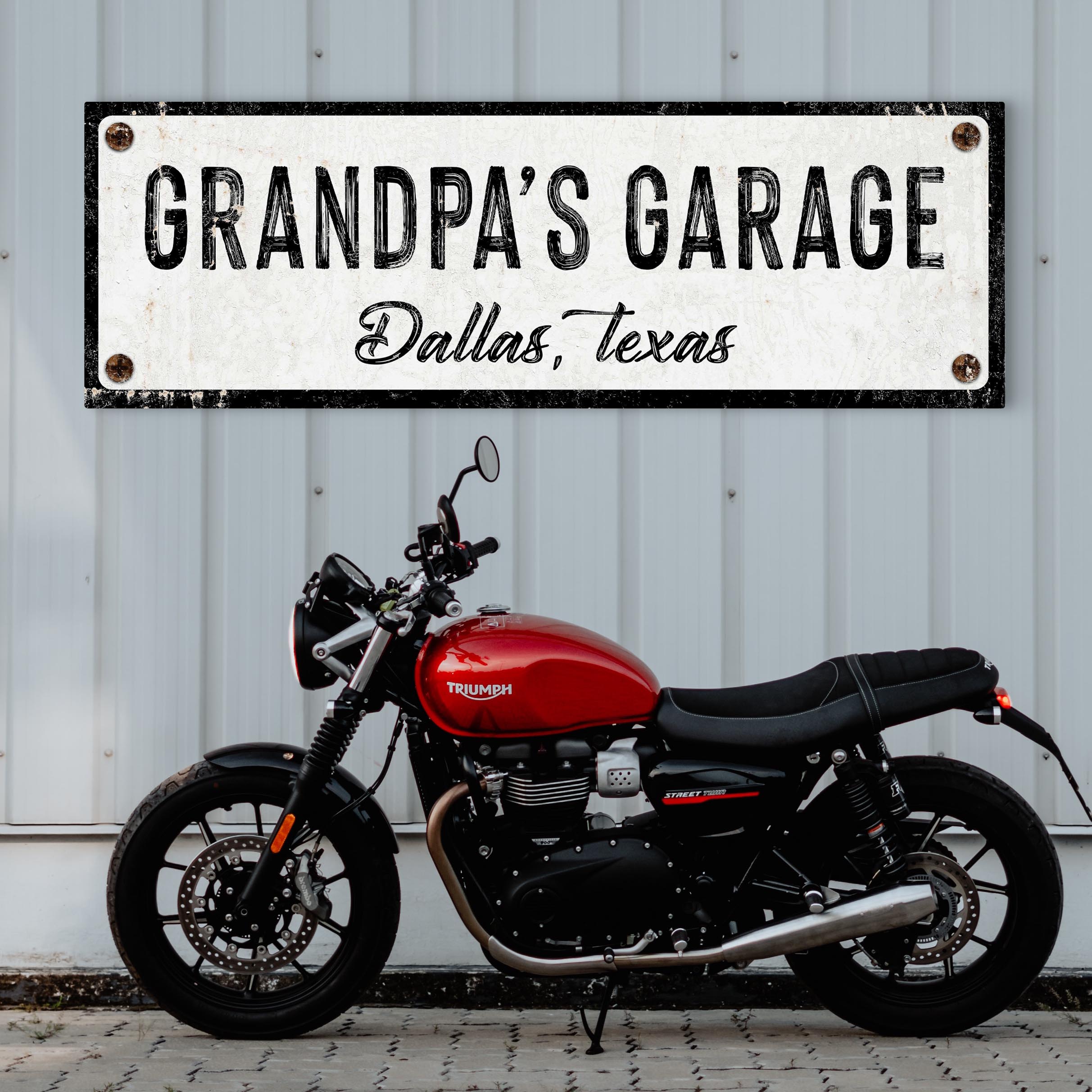 Grandpa's Garage Sign on sale at MyriadMart