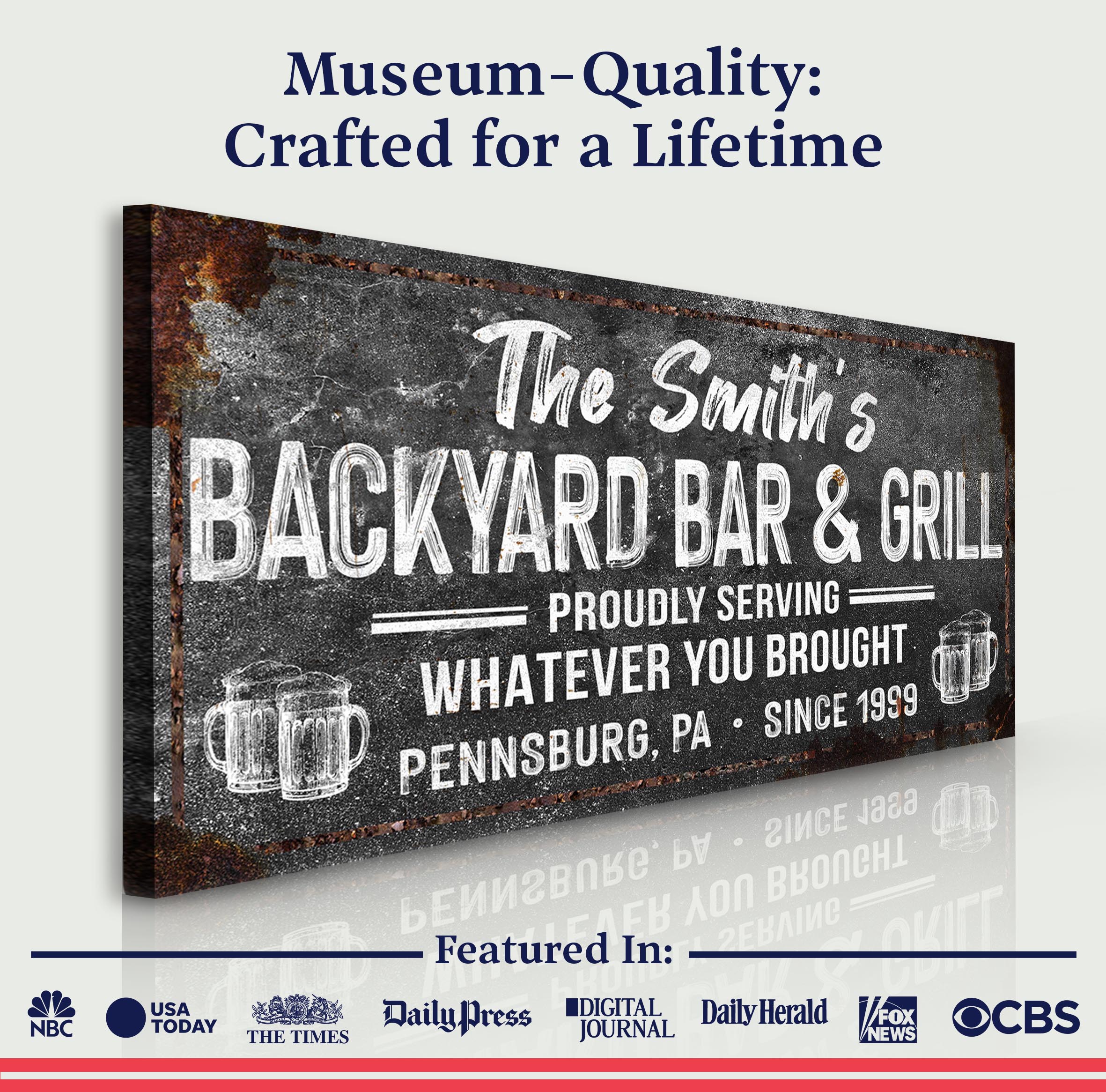 Backyard Bar & Grill Sign XXIII on sale at MyriadMart