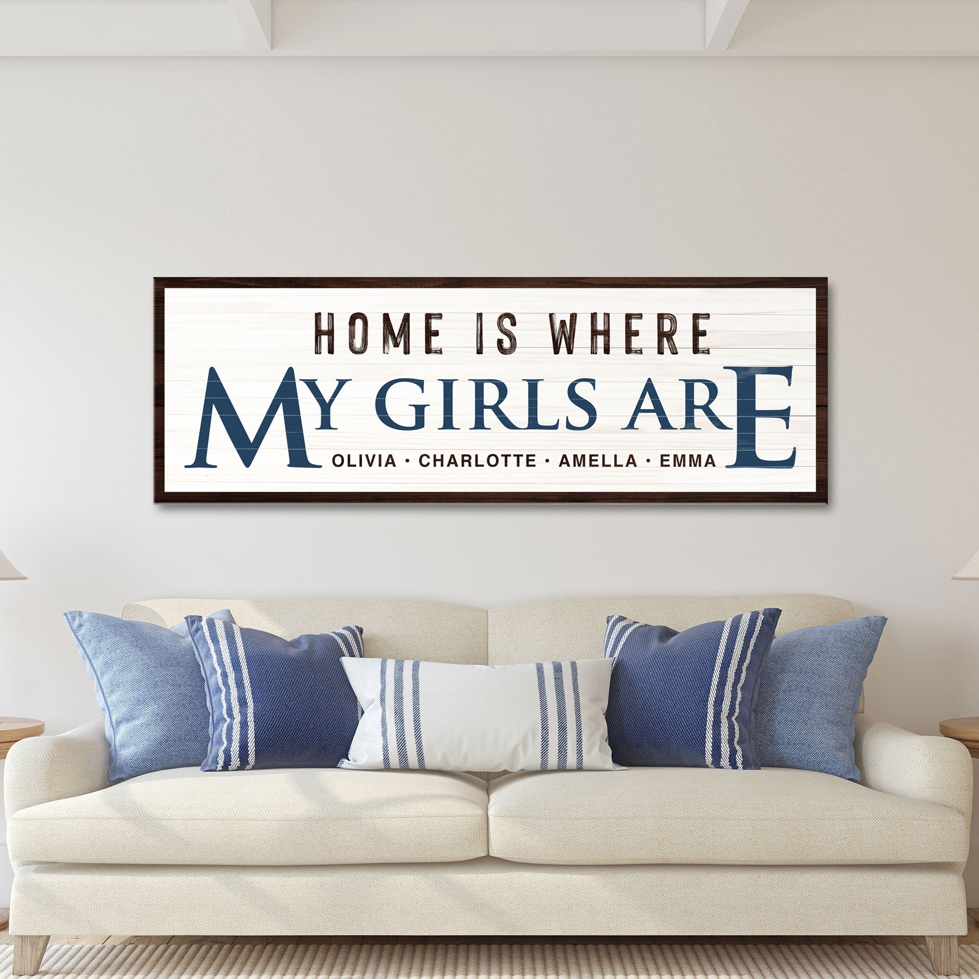 Home Is Where My Girls Are Sign III on sale at MyriadMart