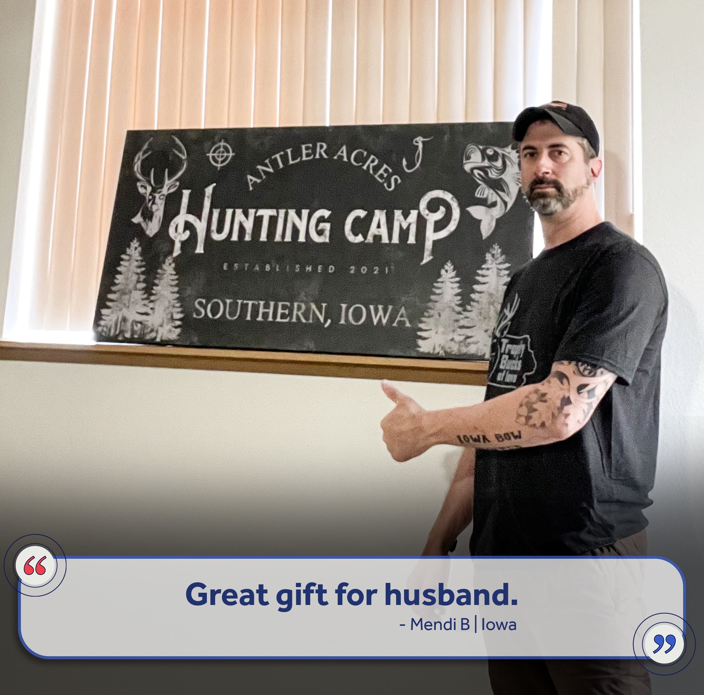 Fishing And Hunting Sign III on sale at MyriadMart