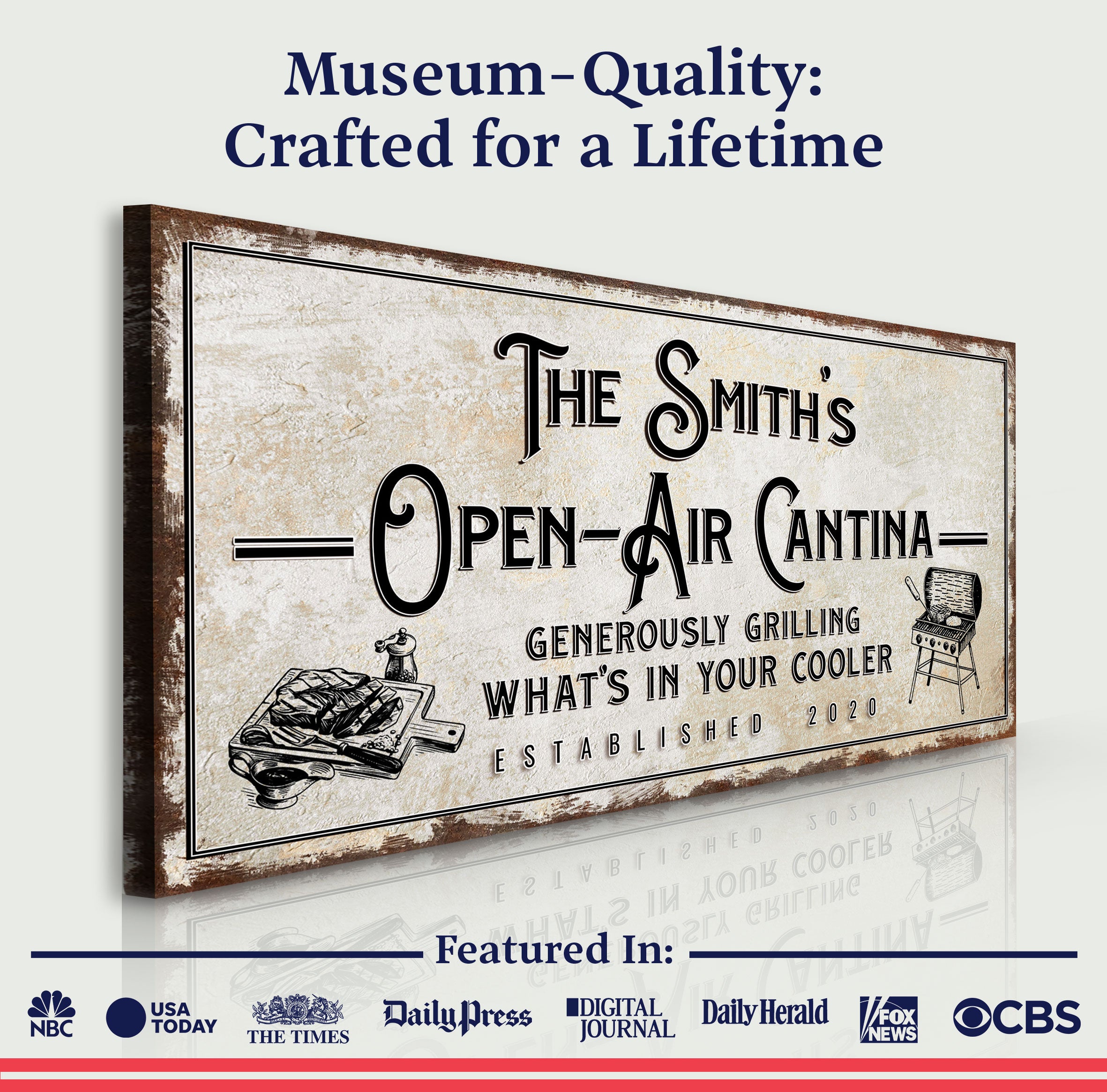 Family Open Air Cantina Sign on sale at MyriadMart