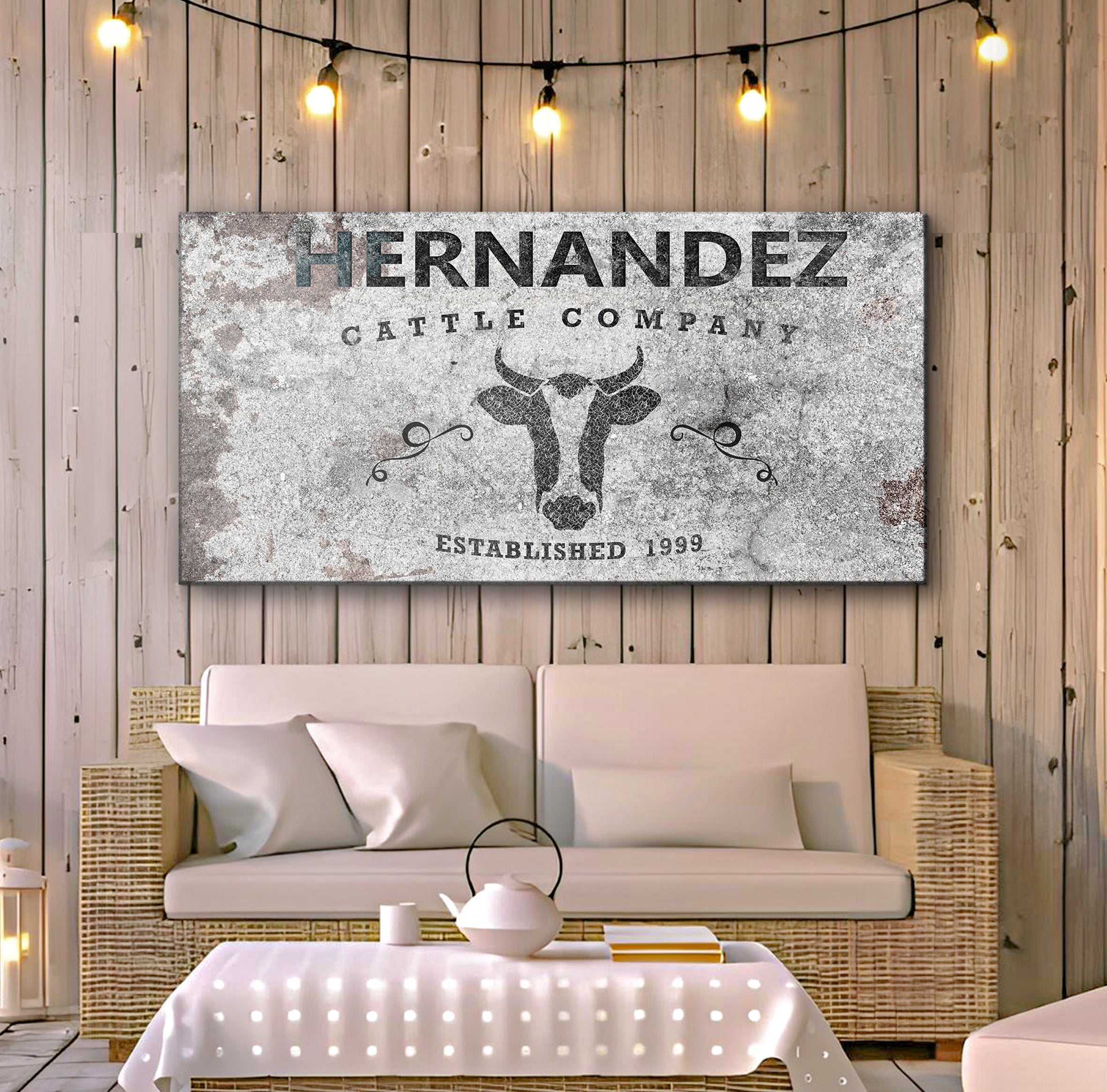 Cattle Company Sign II on sale at MyriadMart