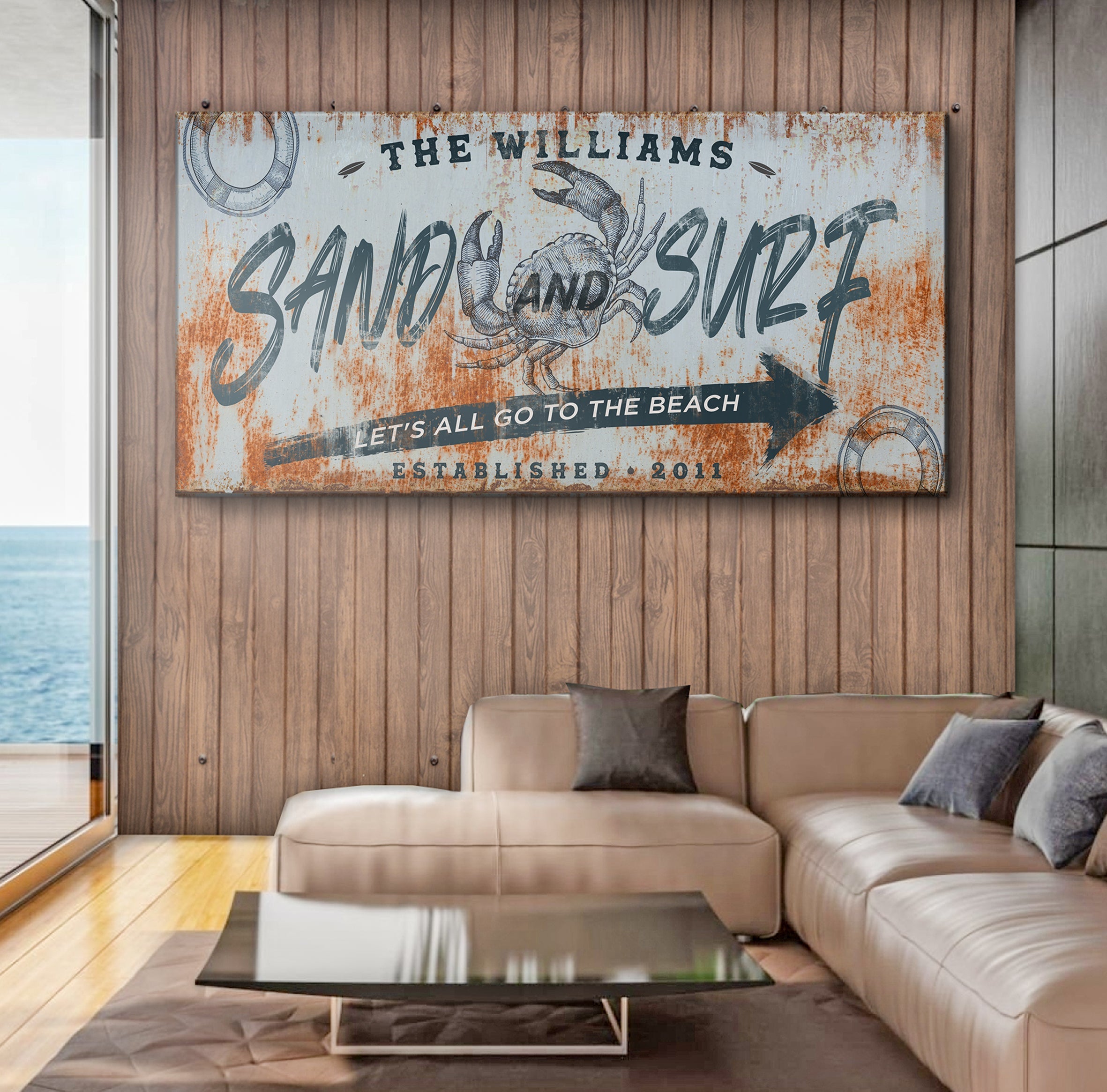 Sand And Surf Sign V on sale at MyriadMart