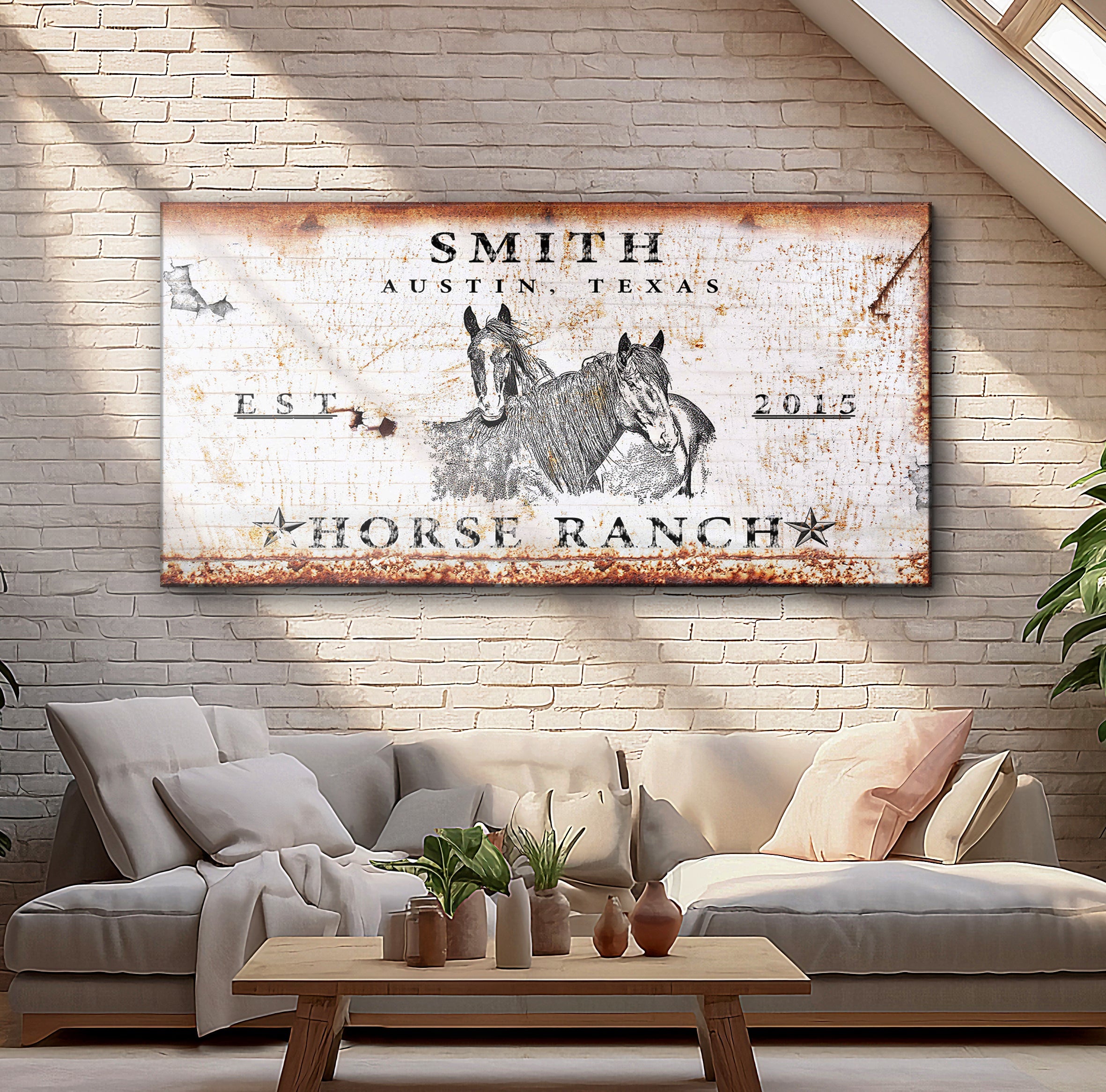 Rustic Horse Ranch Sign III on sale at MyriadMart