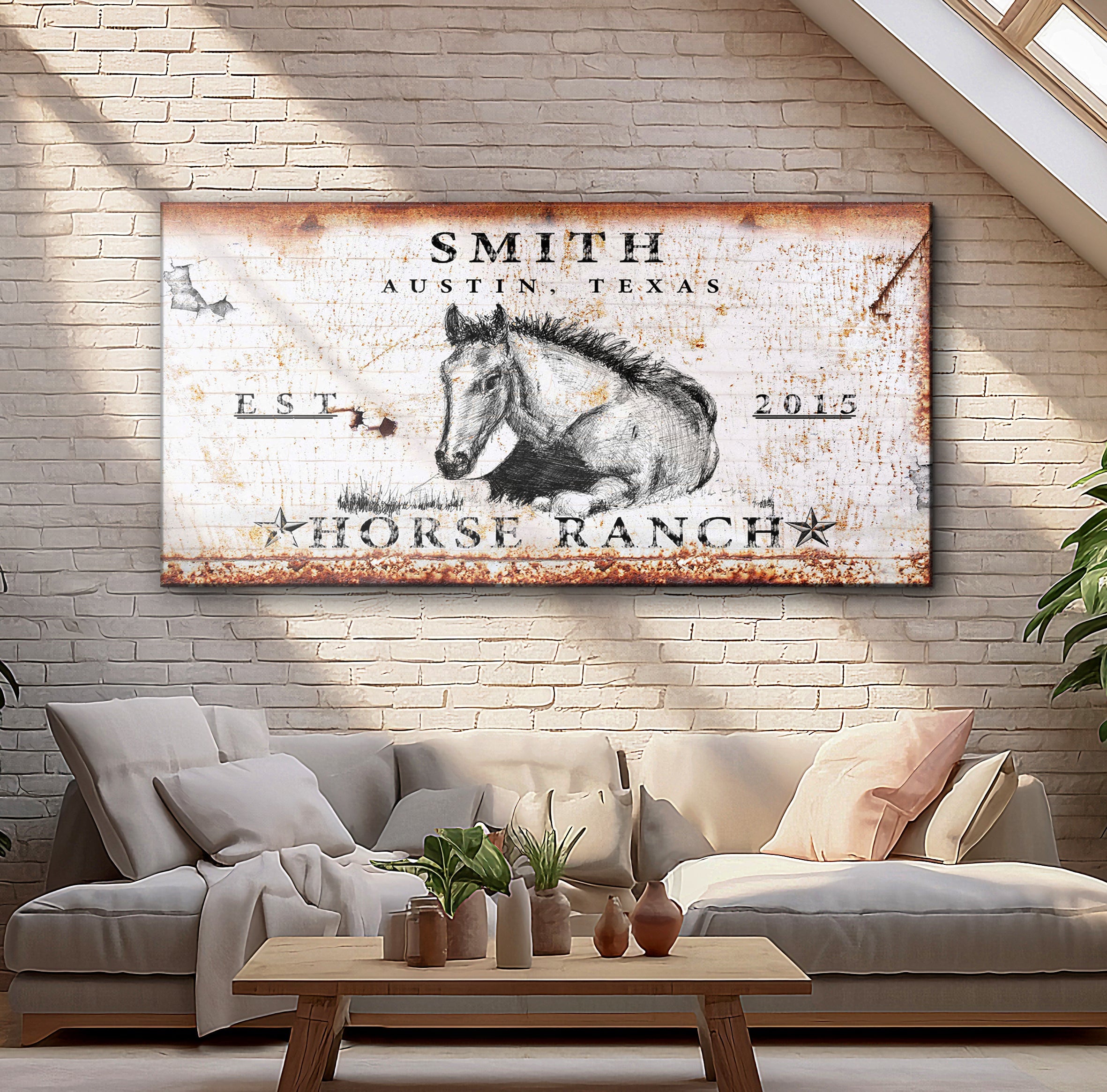 Rustic Horse Ranch Sign IV on sale at MyriadMart