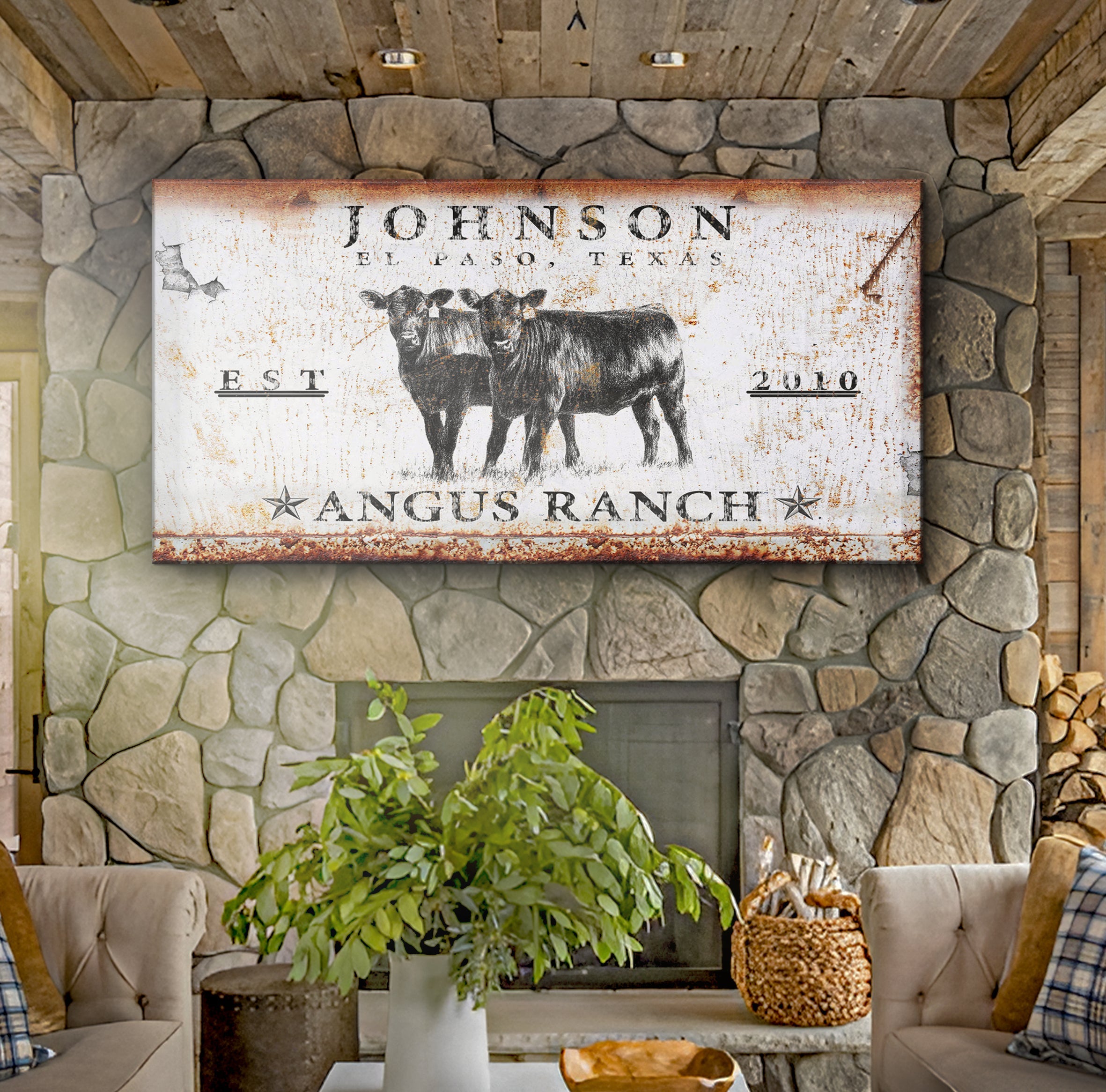 Angus Ranch Sign II on sale at MyriadMart