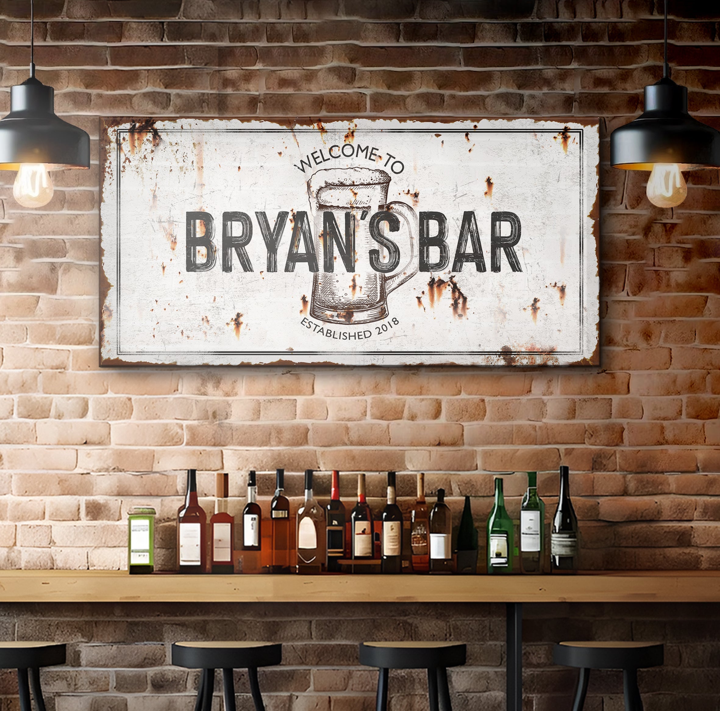 Beer Barrel Bar Sign II on sale at MyriadMart