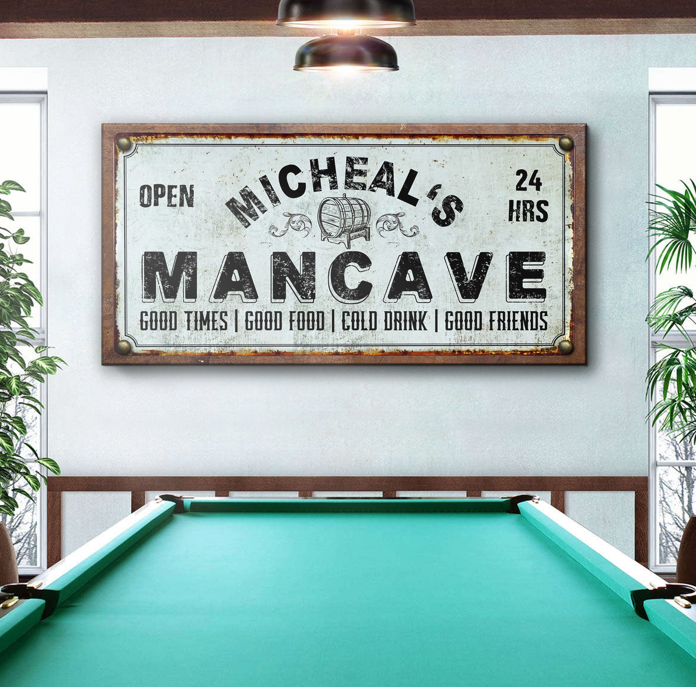 Man Cave Sign on sale at MyriadMart