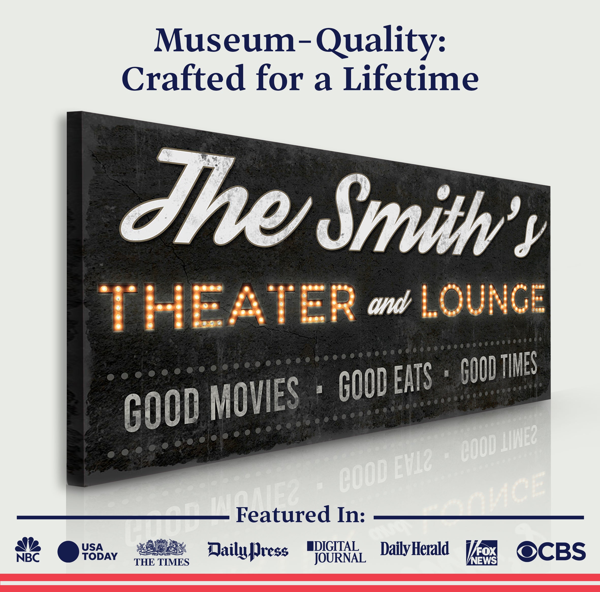 Family Theater and Lounge Sign III on sale at MyriadMart