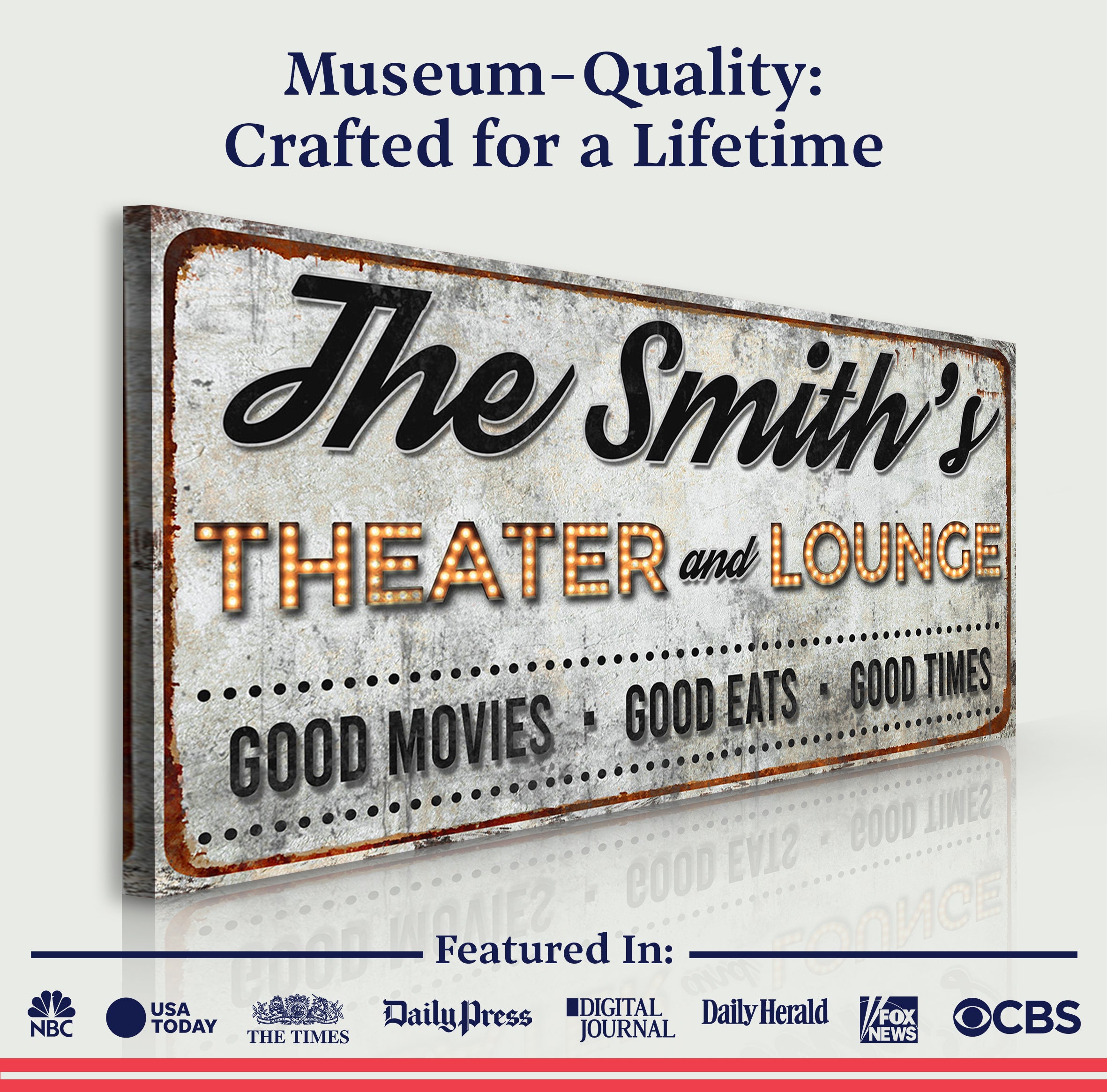 Family Theater and Lounge IV Sign on sale at MyriadMart