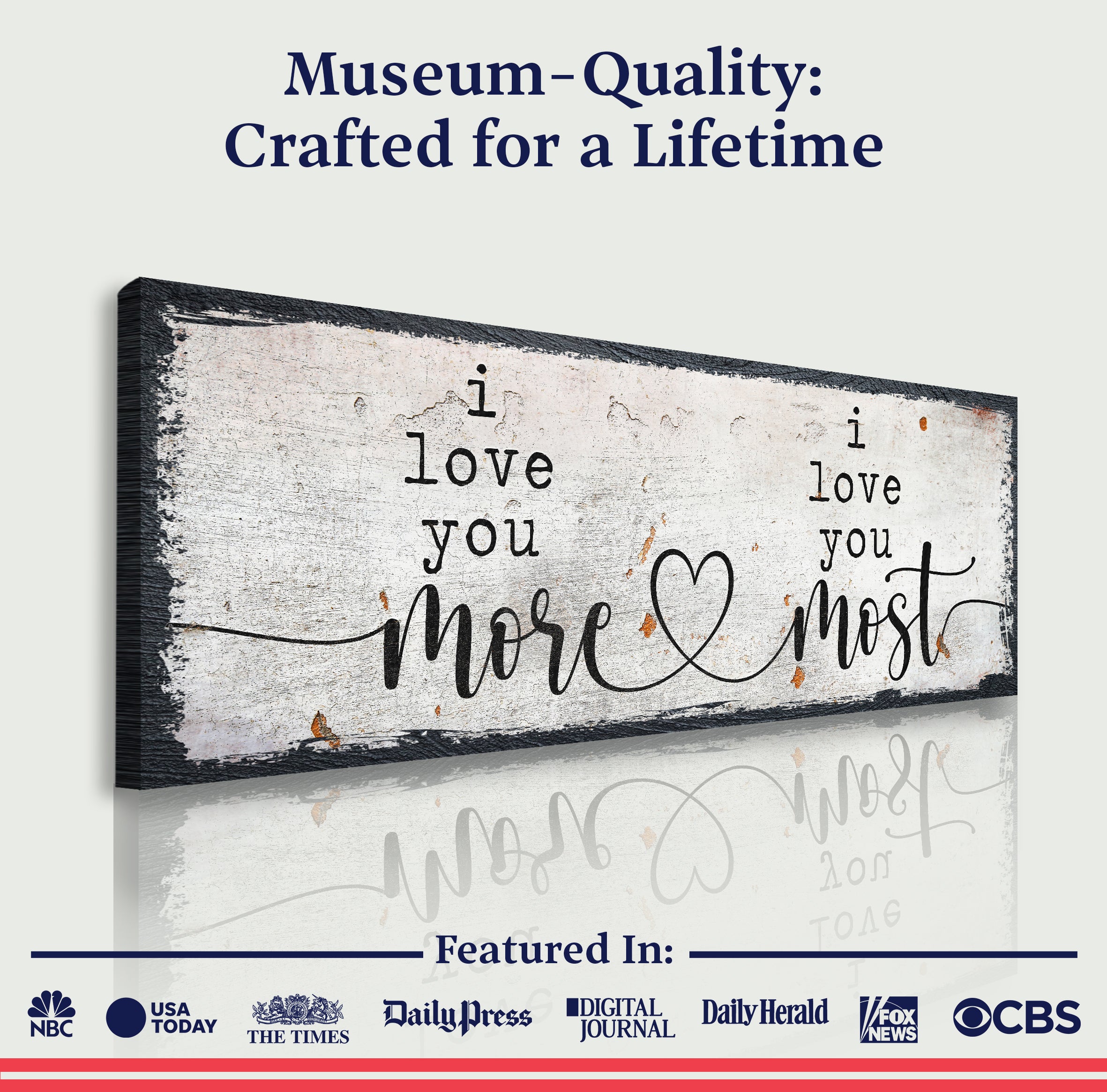 I Love You More I Love You Most Sign II on sale at MyriadMart