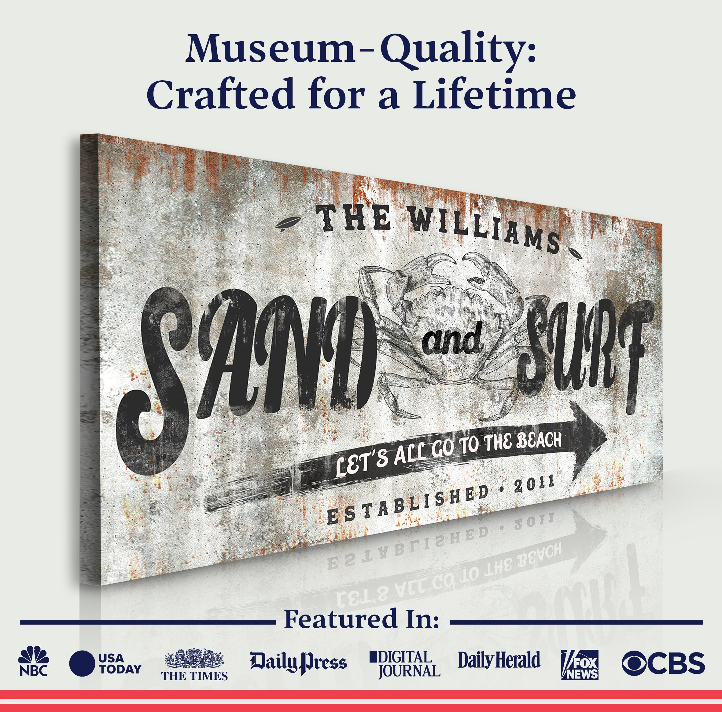 Sand And Surf Sign IV on sale at MyriadMart