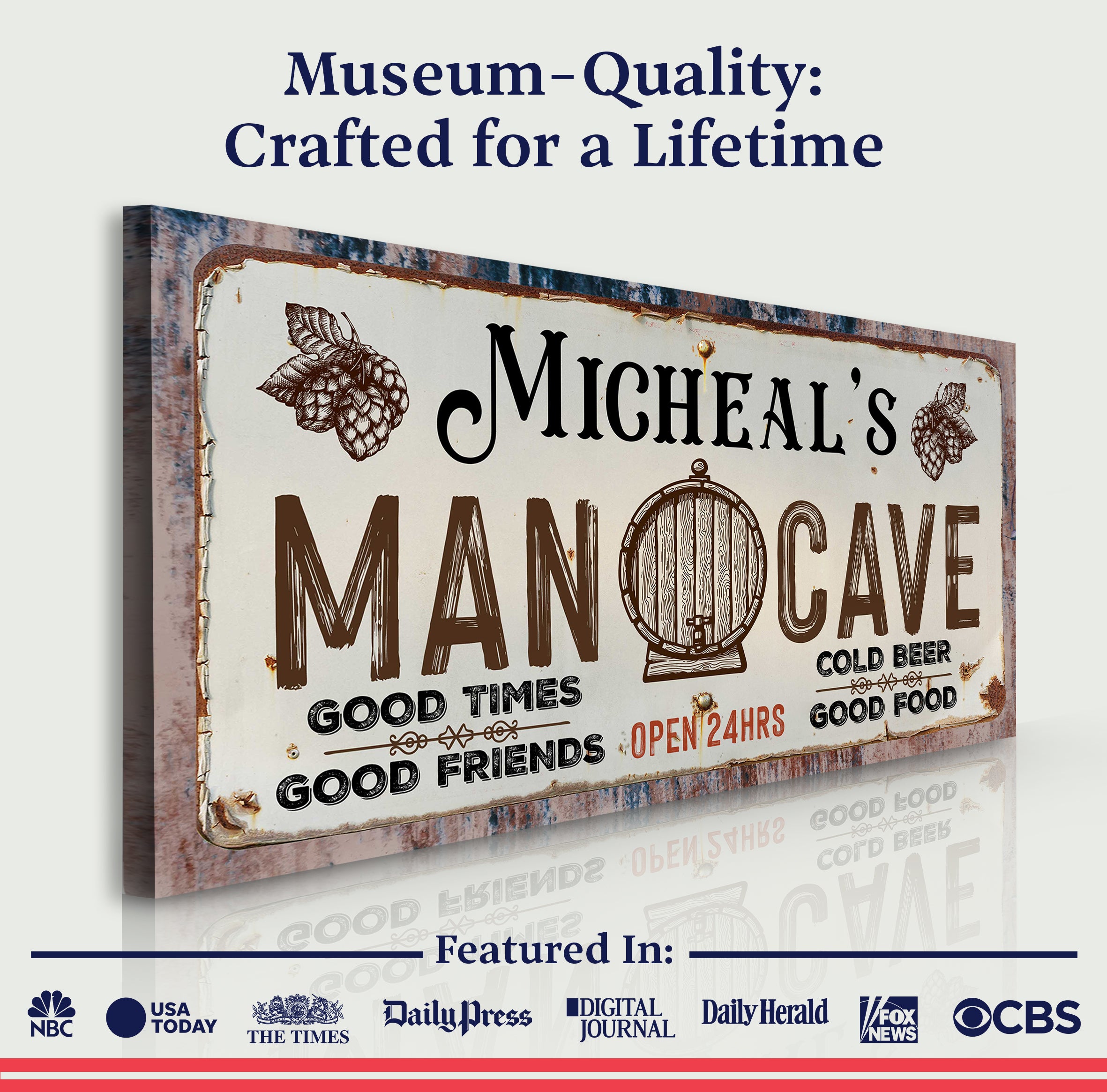 Man Cave Sign III on sale at MyriadMart