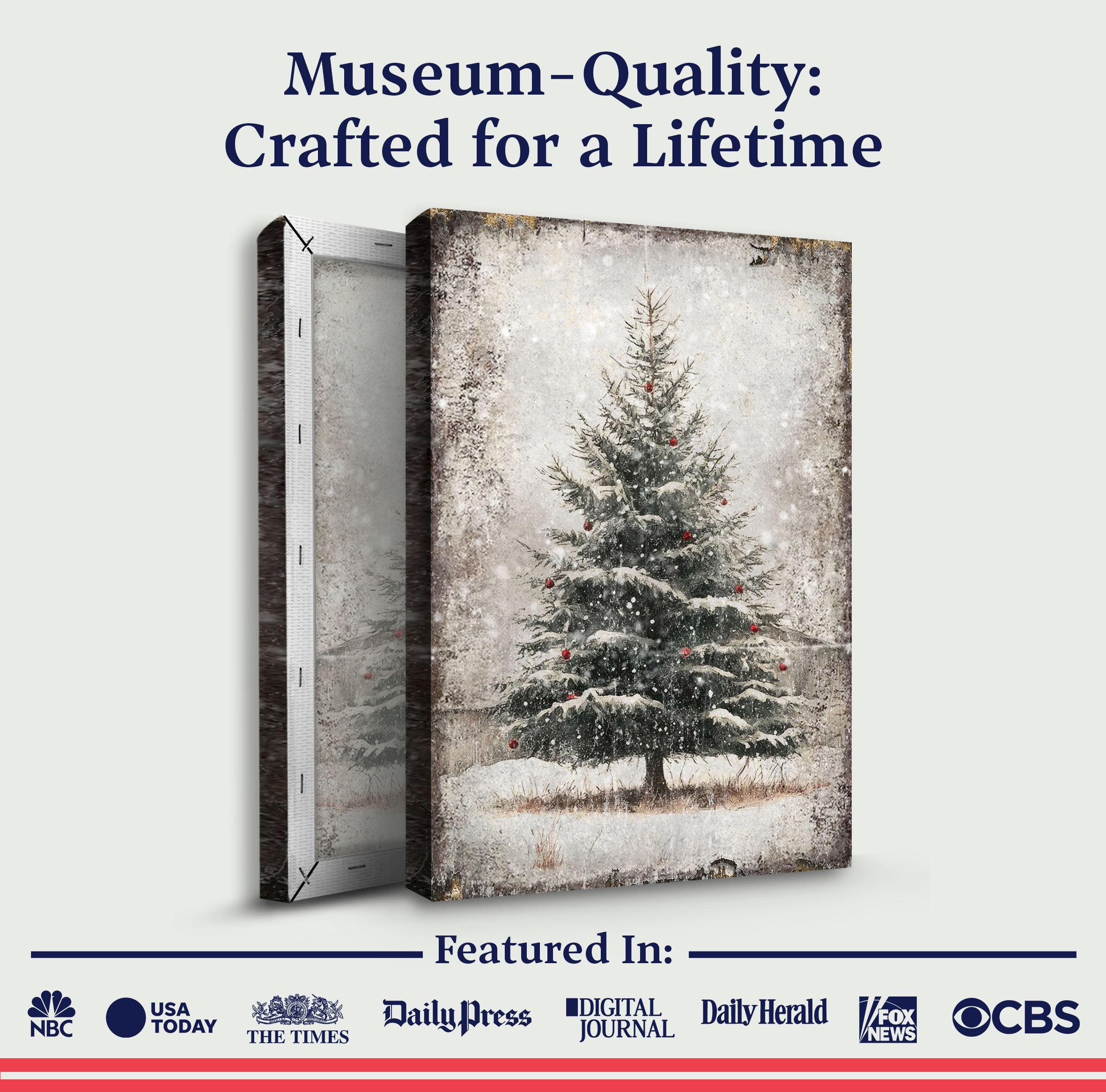 Vintage Pine Tree Christmas Wall Art III on sale at MyriadMart