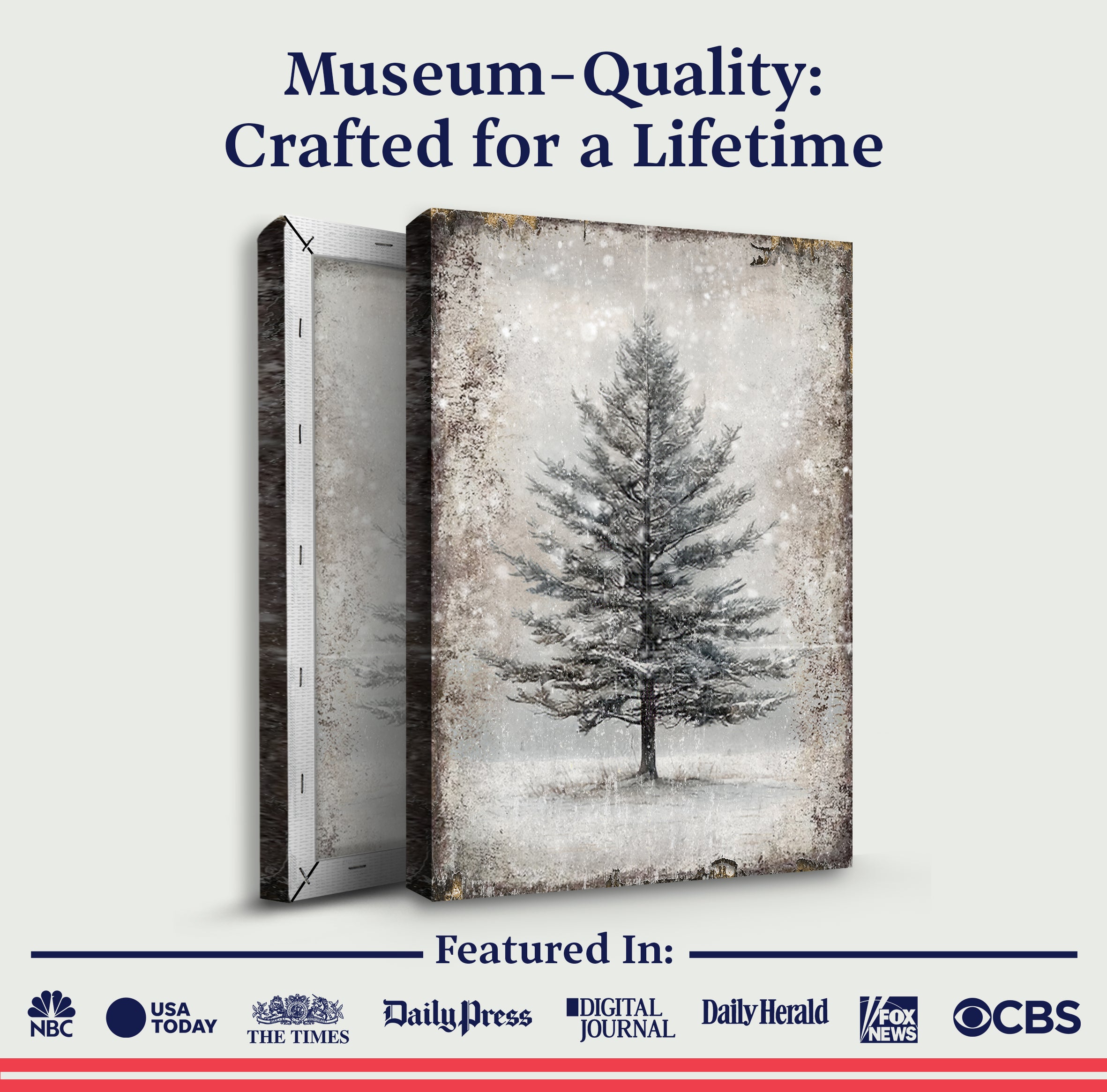 Vintage Christmas Tree Wall Art VII on sale at MyriadMart