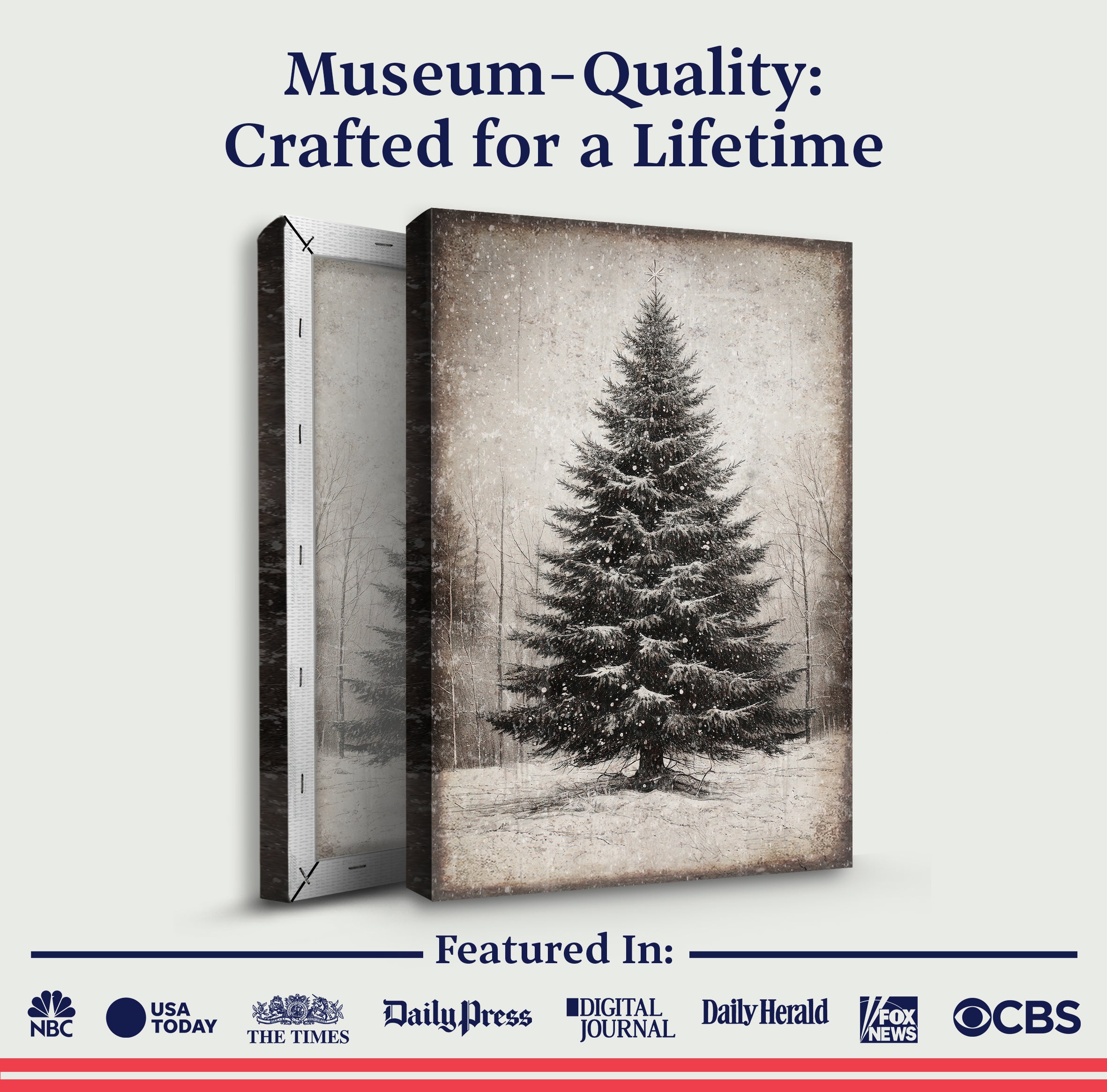 Vintage Christmas Tree Wall Art III on sale at MyriadMart