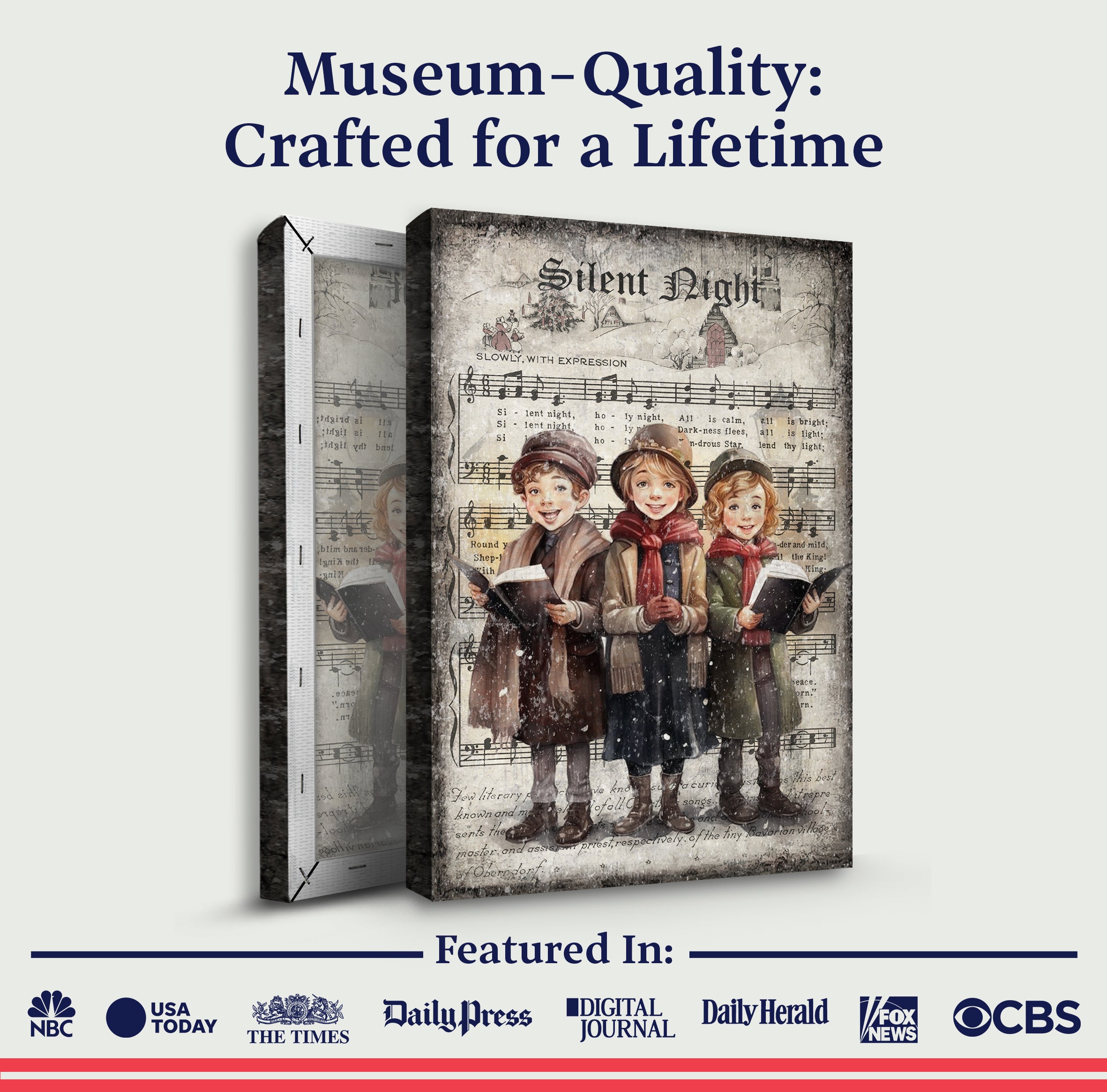 Vintage Christmas Carolers Wall Art III on sale at MyriadMart