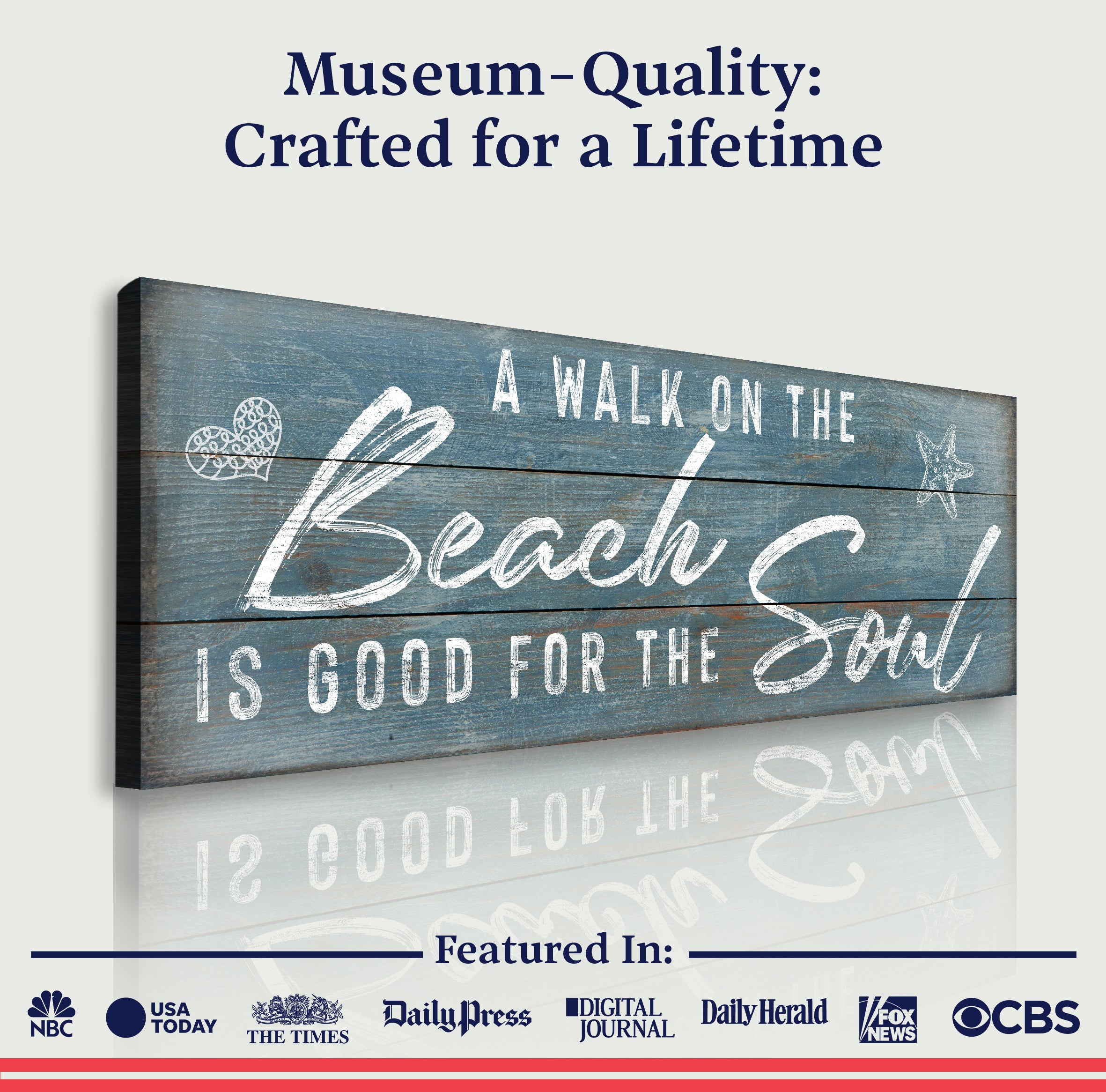 A Walk On the Beach is Good For the Soul Sign on sale at MyriadMart