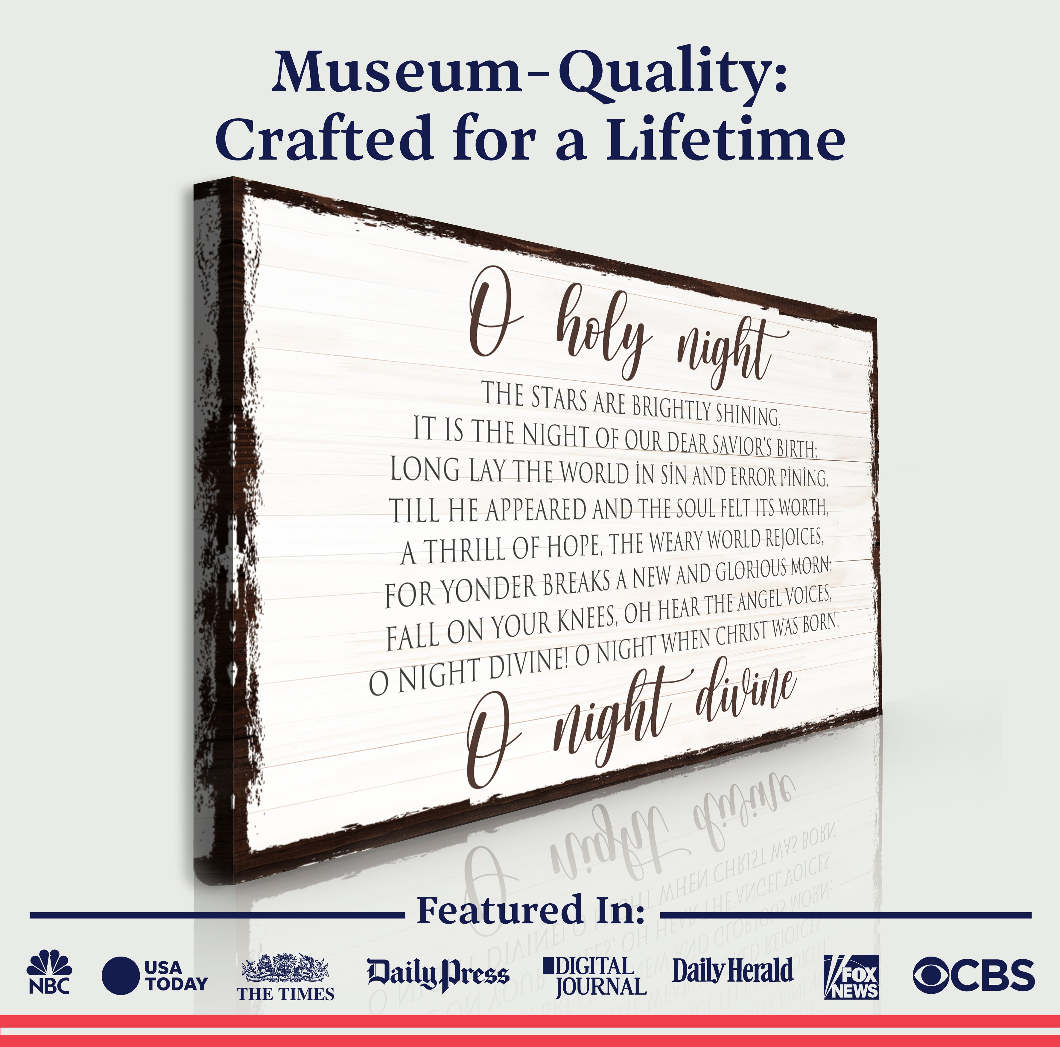 O Holy Night Christmas Sign II on sale at MyriadMart