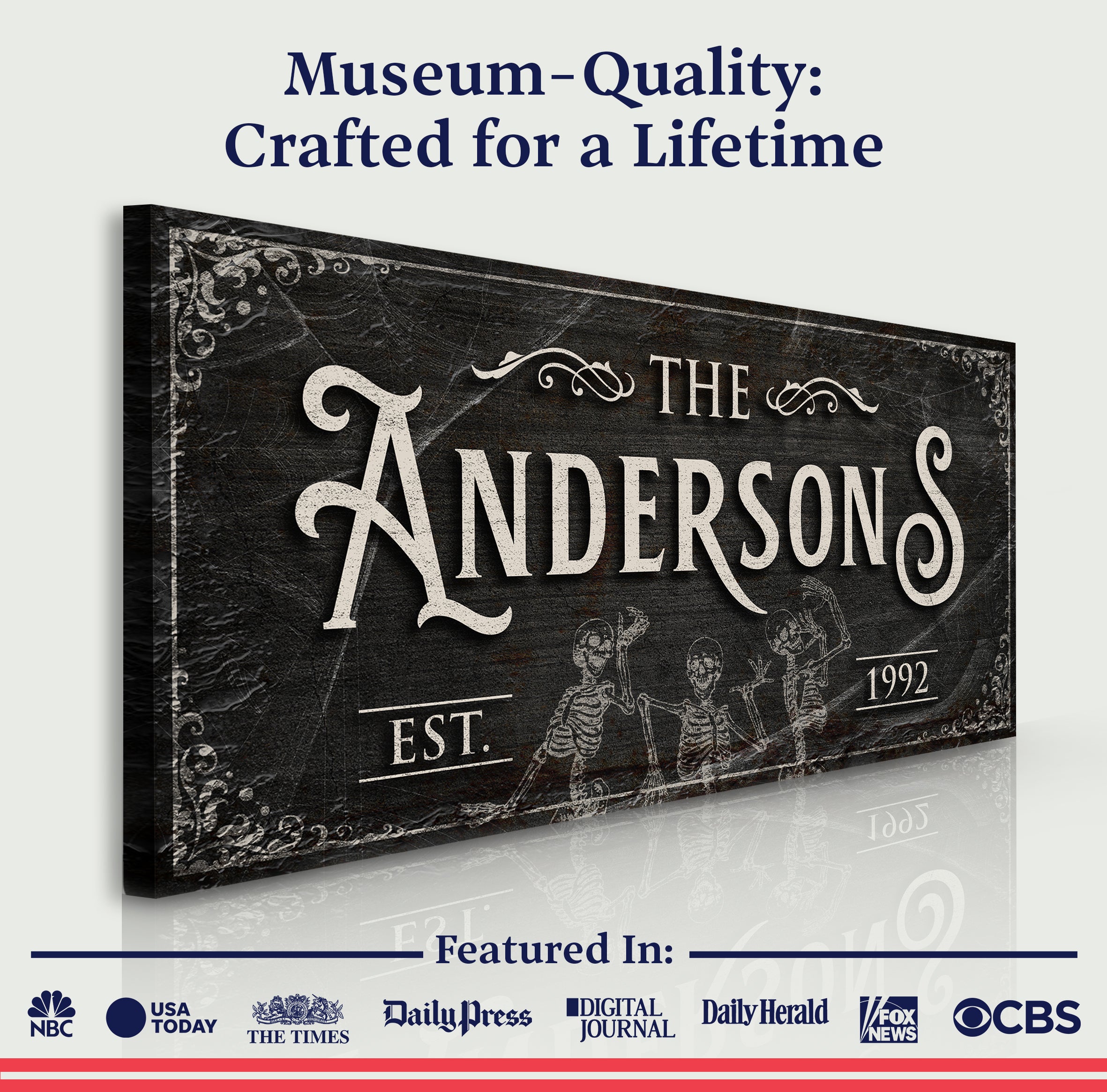 Gothic Family Sign IV on sale at MyriadMart